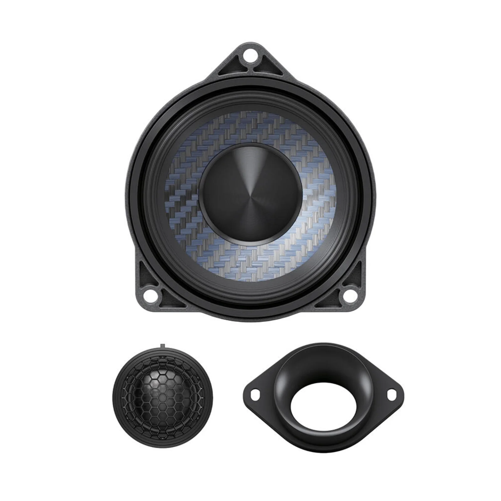Alpine DP2-40C-B 2 Way Plug & Play 4" 10cm Component Speaker Set for BMW 50w RMS - Image 2
