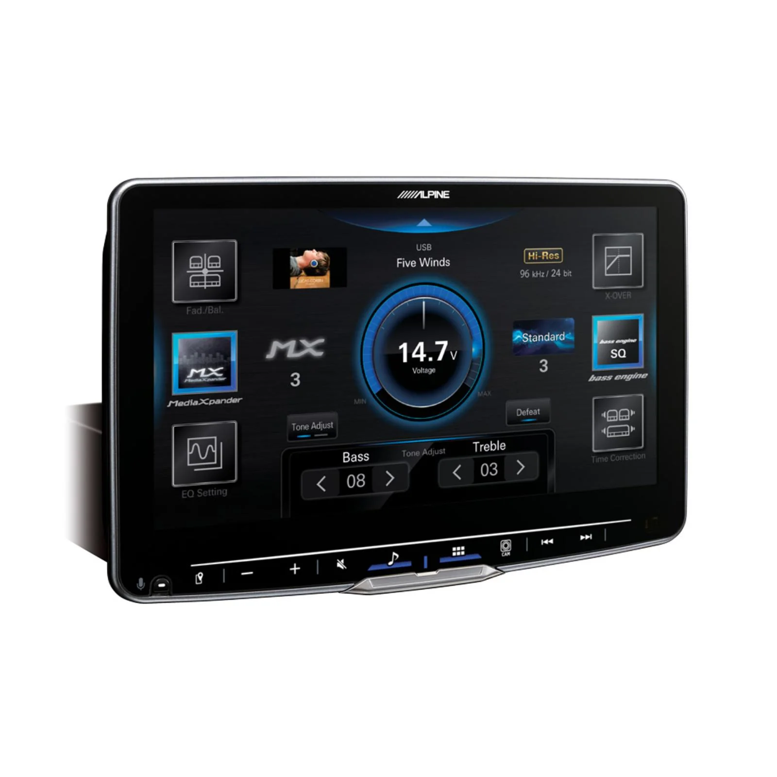 Alpine ILX-F905D Halo 9 Apple CarPlay Android Auto DAB Bluetooth 9" Car Stereo - Image 3