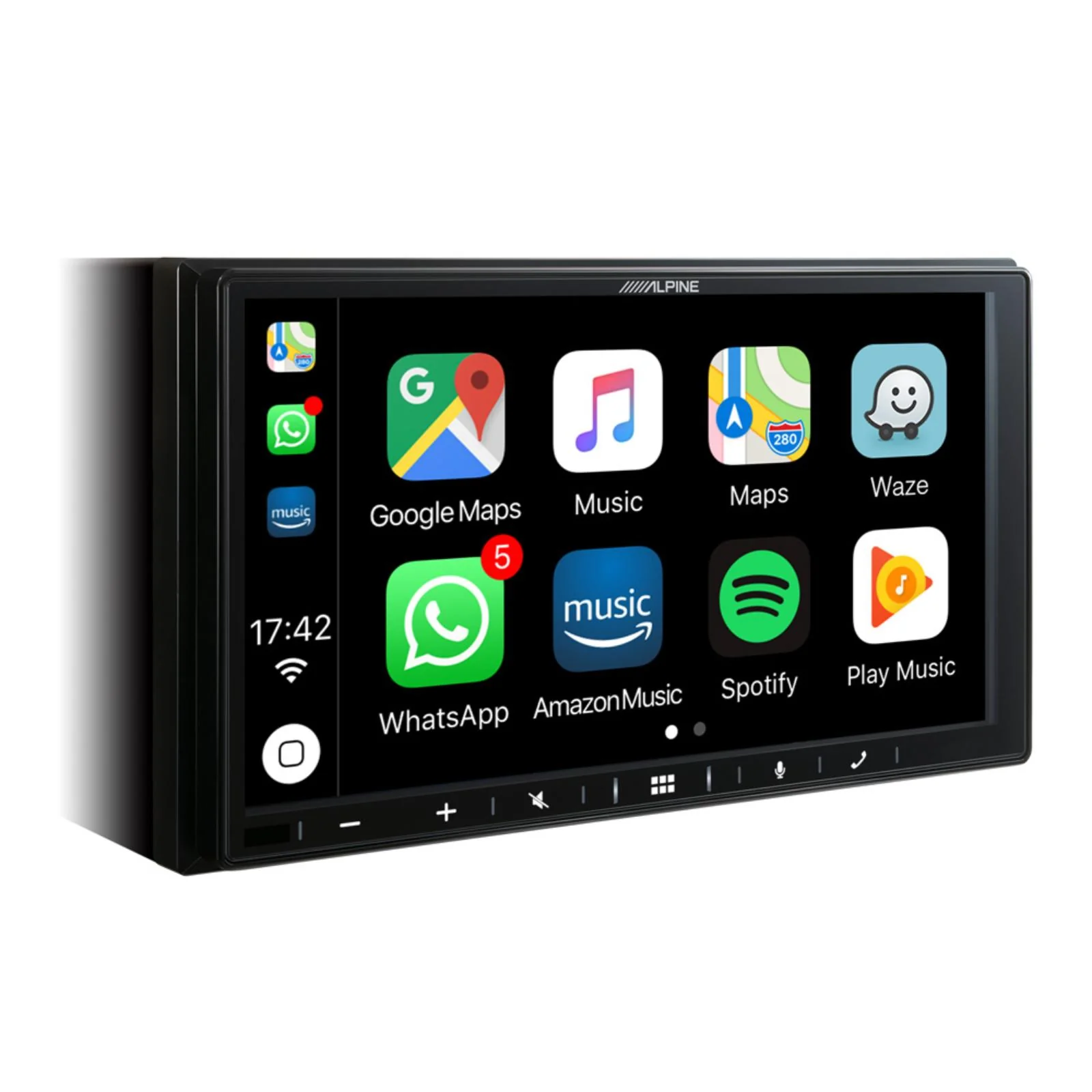 Alpine iLX-W650BT Apple CarPlay Android Auto Bluetooth Shallow Mount Car Stereo - Image 4