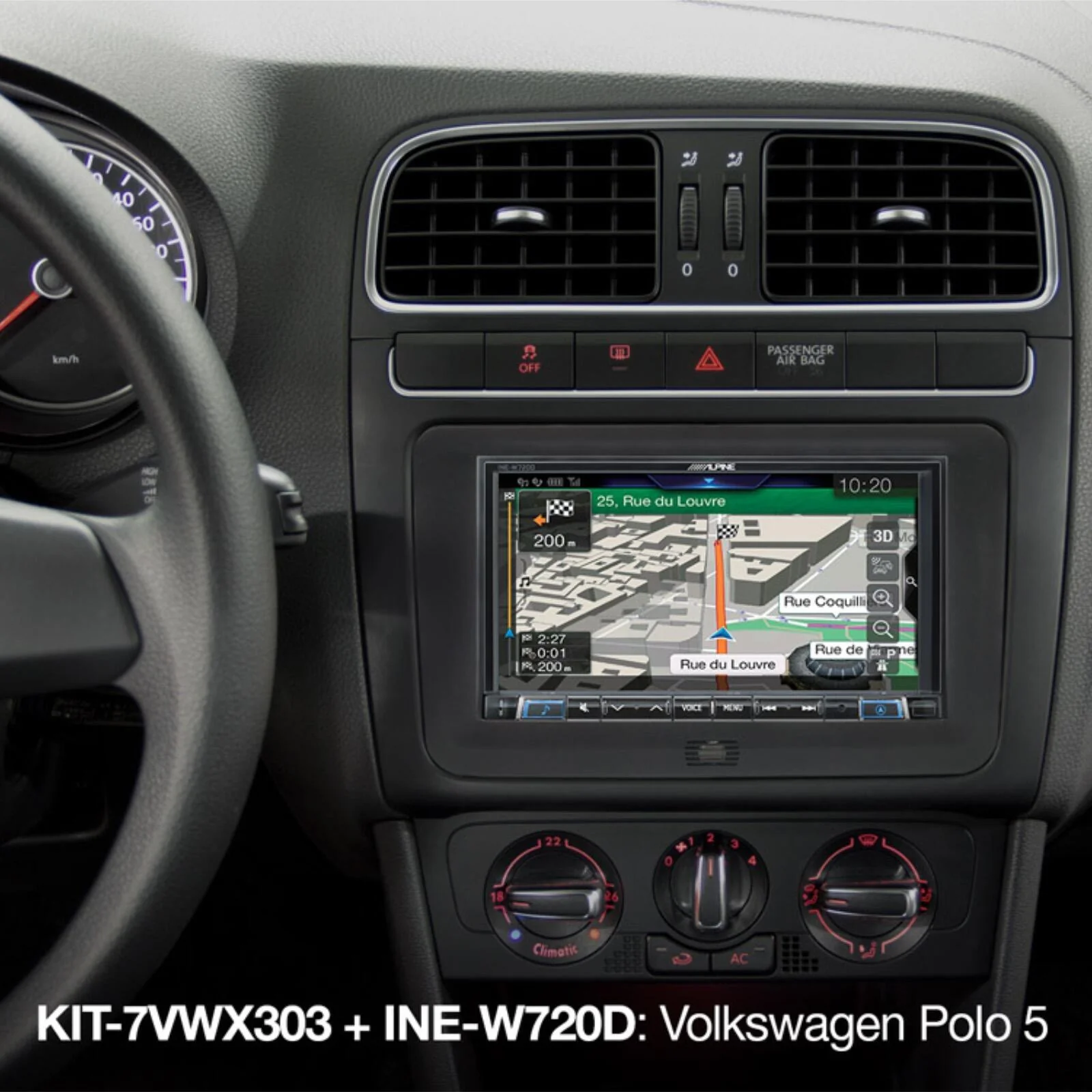 Alpine KIT-7VWX303 7 Inch Installation Kit Facia Steering Controls VW Seat Skoda - Image 5