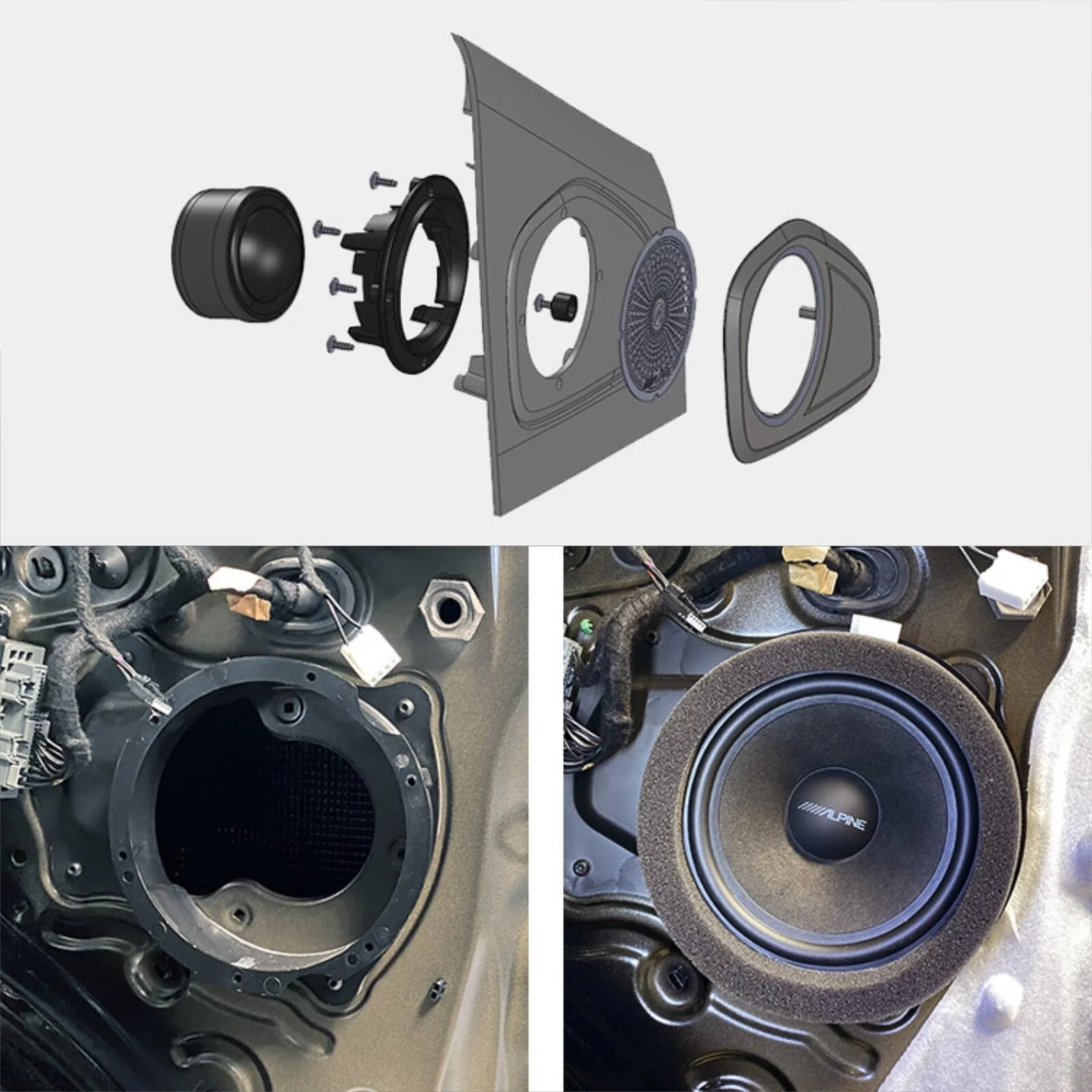 Alpine SPC-106TRA7 Plug & Play Front Component Speakers for Ford Transit Custom - Image 5