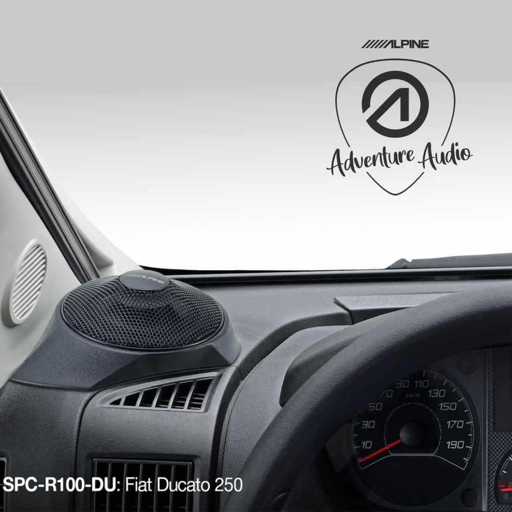 Alpine SPC-R100-DU Full Range 12cm Dash Pod Speakers for Fiat Ducato 3 45w RMS - Image 6