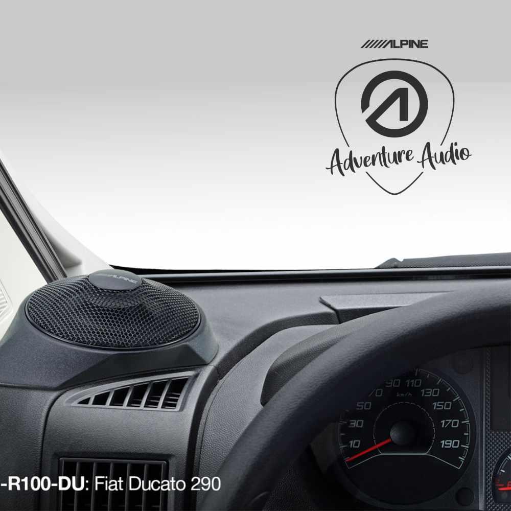 Alpine SPC-R100-DU Full Range 12cm Dash Pod Speakers for Fiat Ducato 3 45w RMS - Image 7