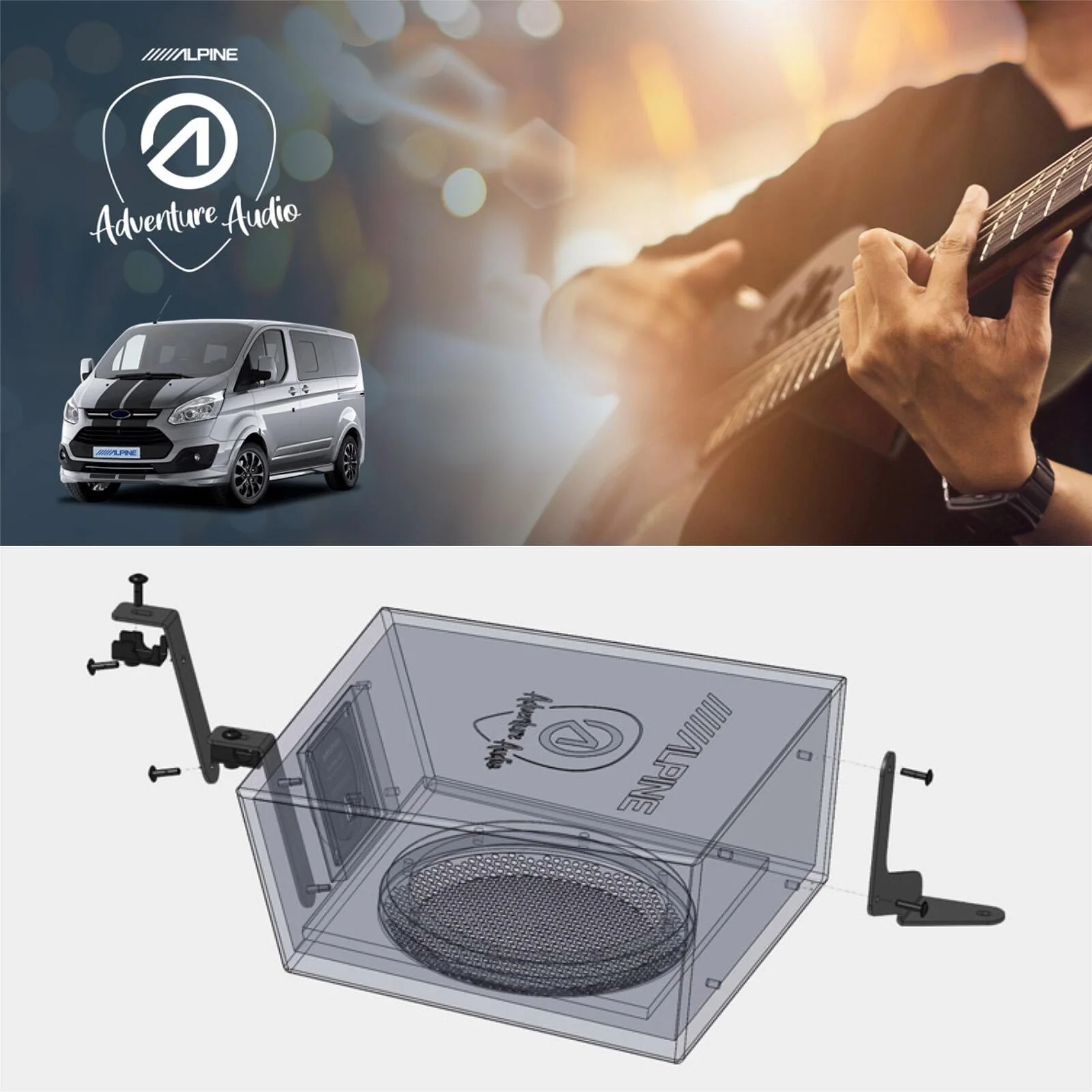 Alpine SWC-W84TRA7 Underseat Subwoofer Enclosure for Ford Transit MK7 & Custom - Image 5