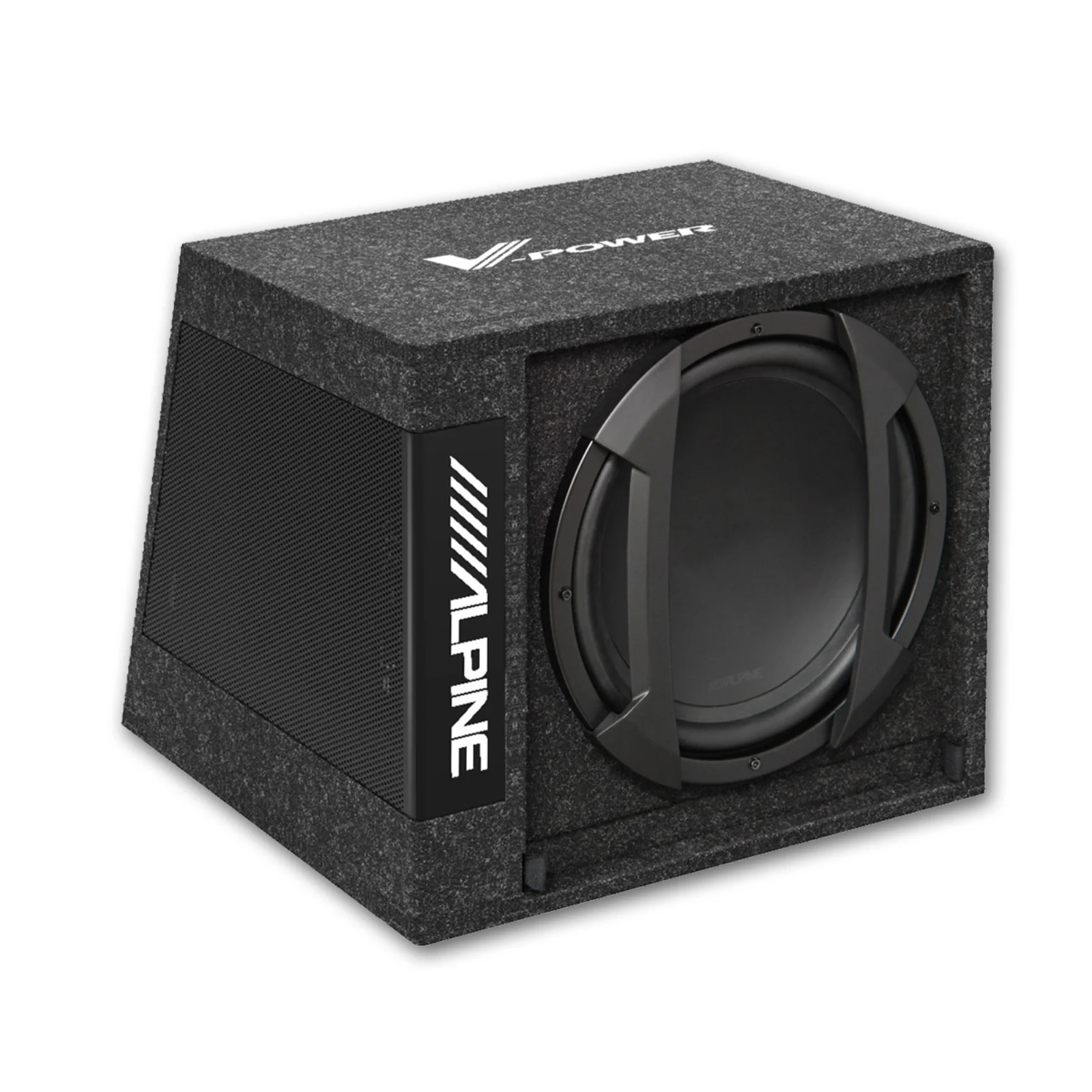 Alpine SWD-355 Subwoofer Amplified Powered Active Sub with Wired Remote 150w RMS