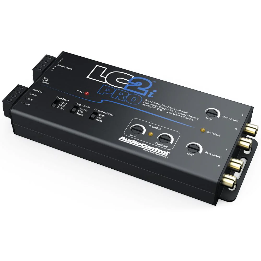 AudioControl LC2i Pro 2 Channel Active Line Out Converter accubass with ACR-1 - Image 4
