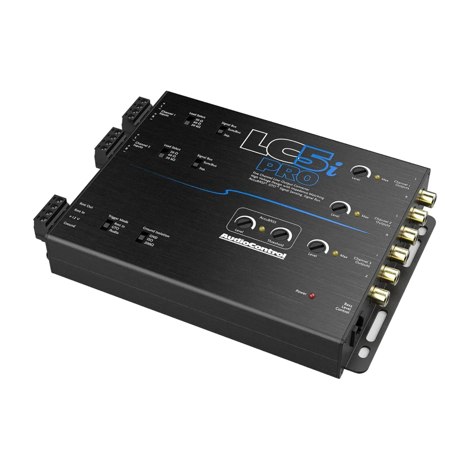 AudioControl LC5i Pro 5 Channel Active Line Out Converter AccuBASS with ACR-1 - Image 3