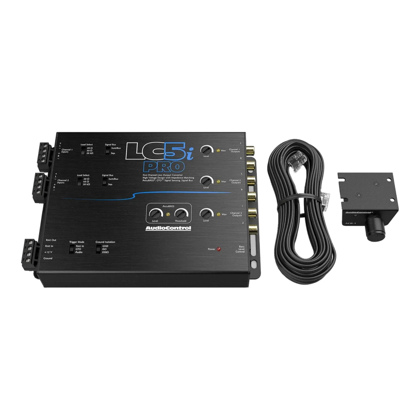 AudioControl LC5i Pro 5 Channel Active Line Out Converter AccuBASS with ACR-1 - Image 5