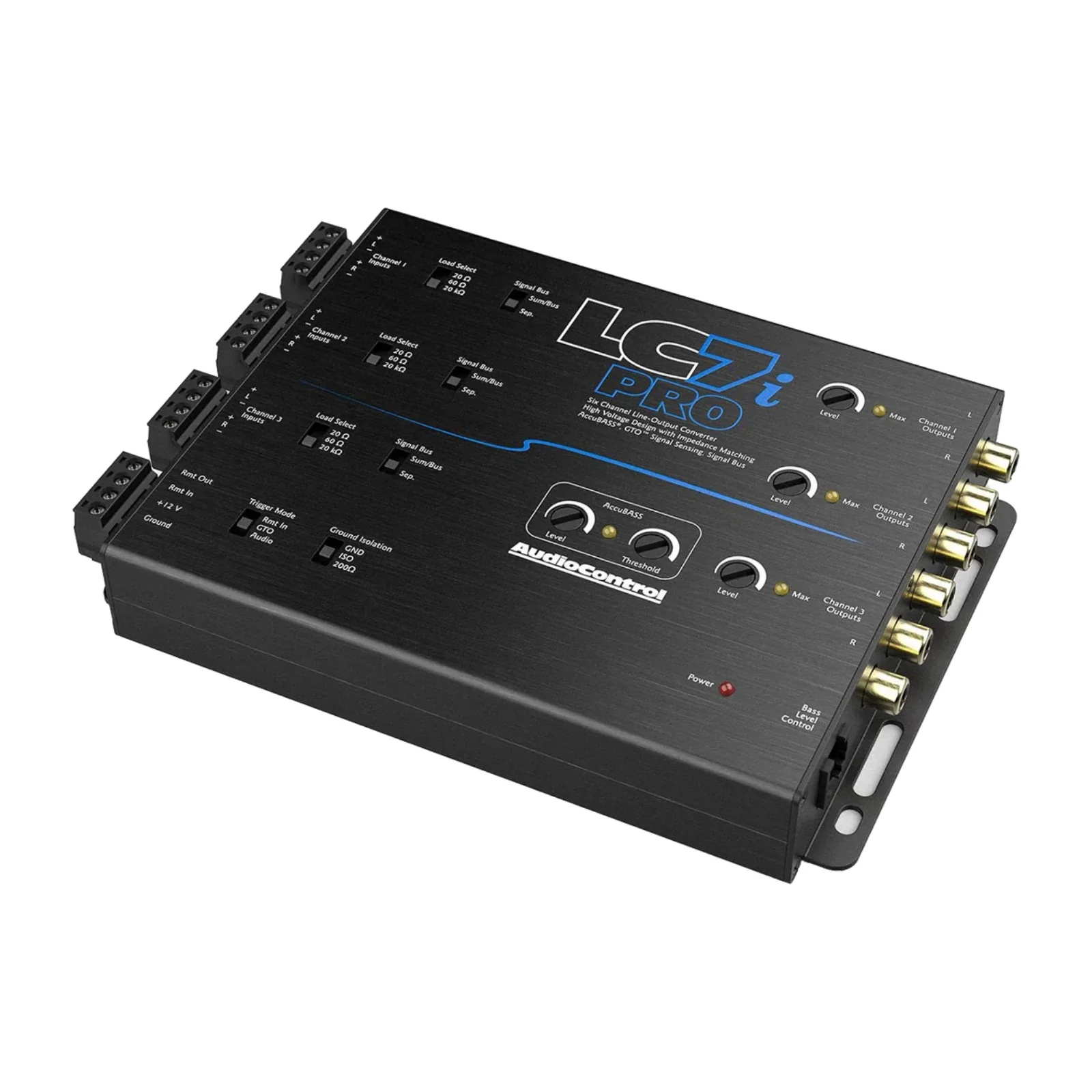 AudioControl LC7i Pro 6 Channel Active Line Out Converter AccuBASS with ACR-1 - Image 3
