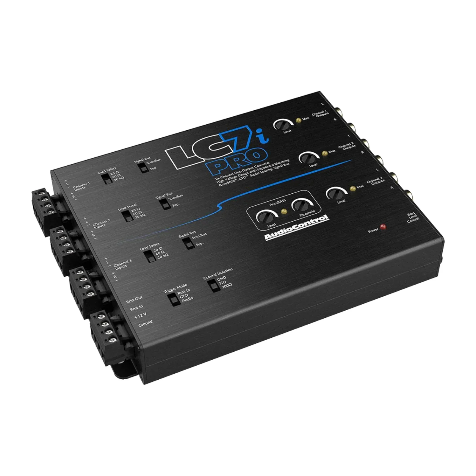 AudioControl LC7i Pro 6 Channel Active Line Out Converter AccuBASS with ACR-1 - Image 4