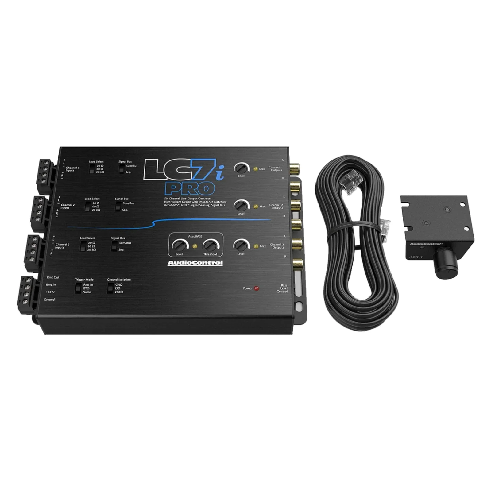 AudioControl LC7i Pro 6 Channel Active Line Out Converter AccuBASS with ACR-1 - Image 5