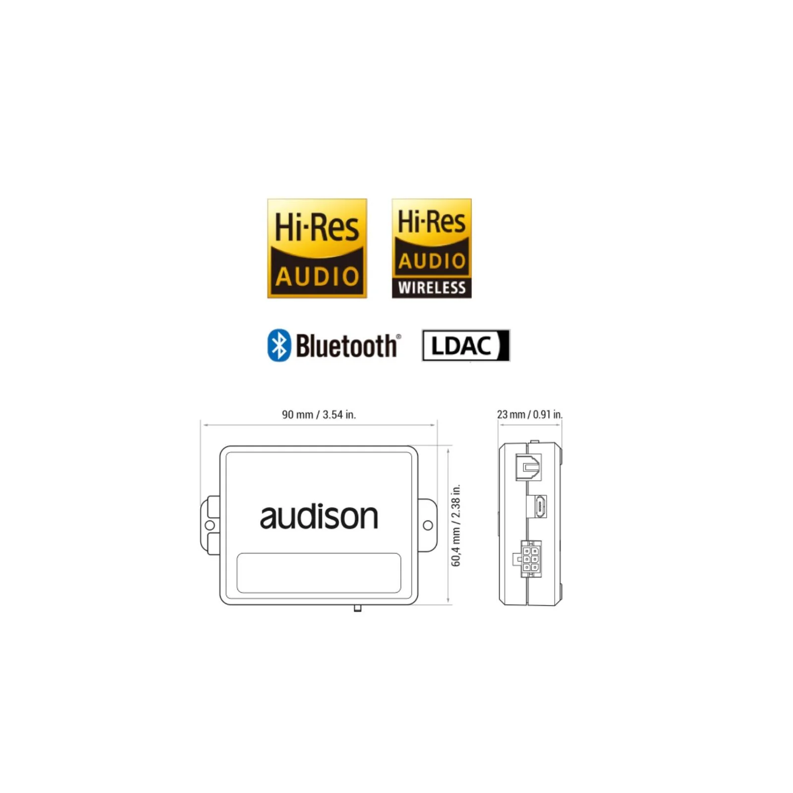Audison B-CON Hi-Res Bluetooth Audio Wireless Receiver Interface 24bit 96kHz - Image 3