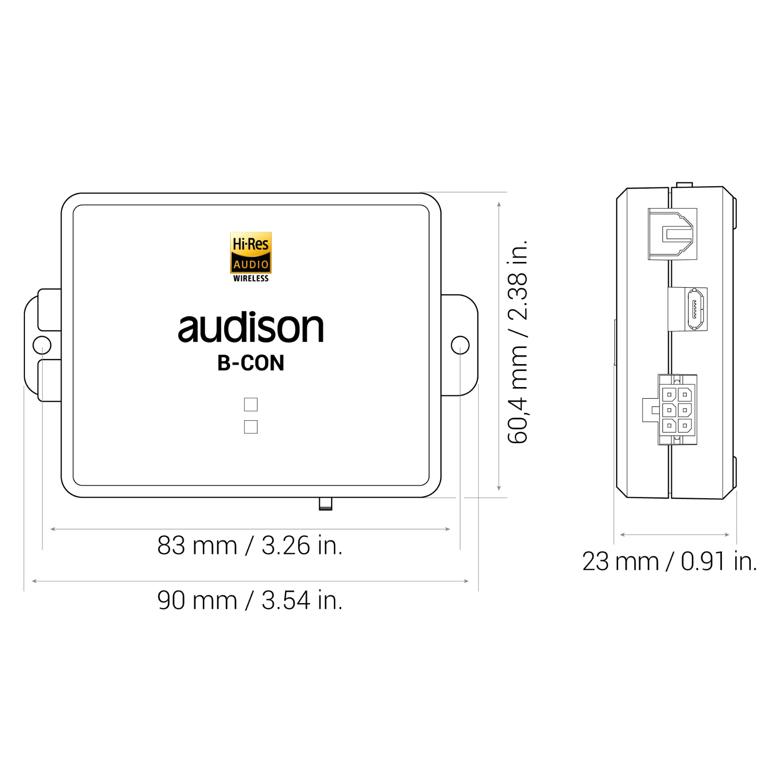 Audison B-CON II Hi-Res Bluetooth Audio Receiver 24bit 96kHz with Android L-DAC - Image 3