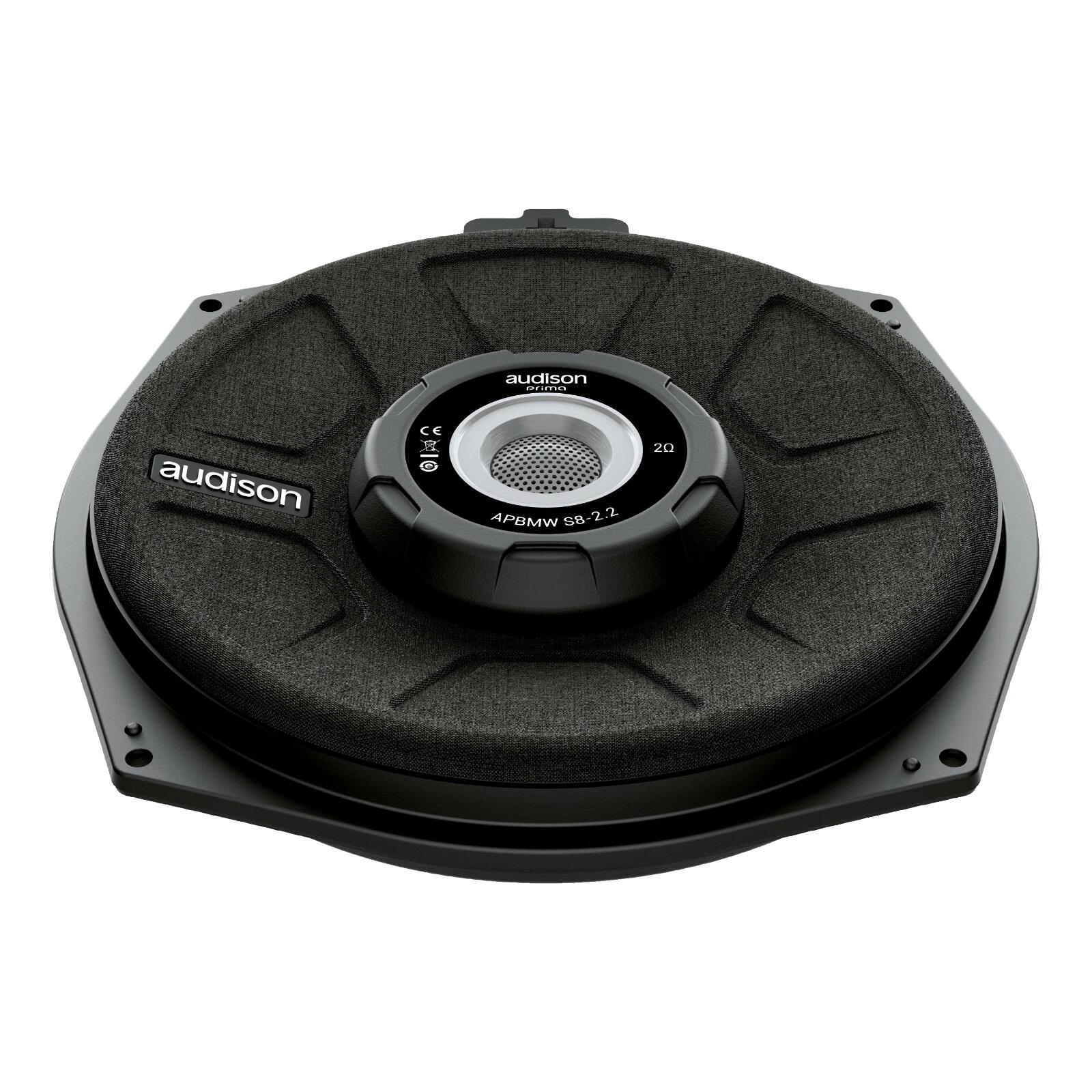 Audison Prima APBMW S8-2.2 Single 2ohm Plug & Play Under Seat Subwoofer BMW 150w