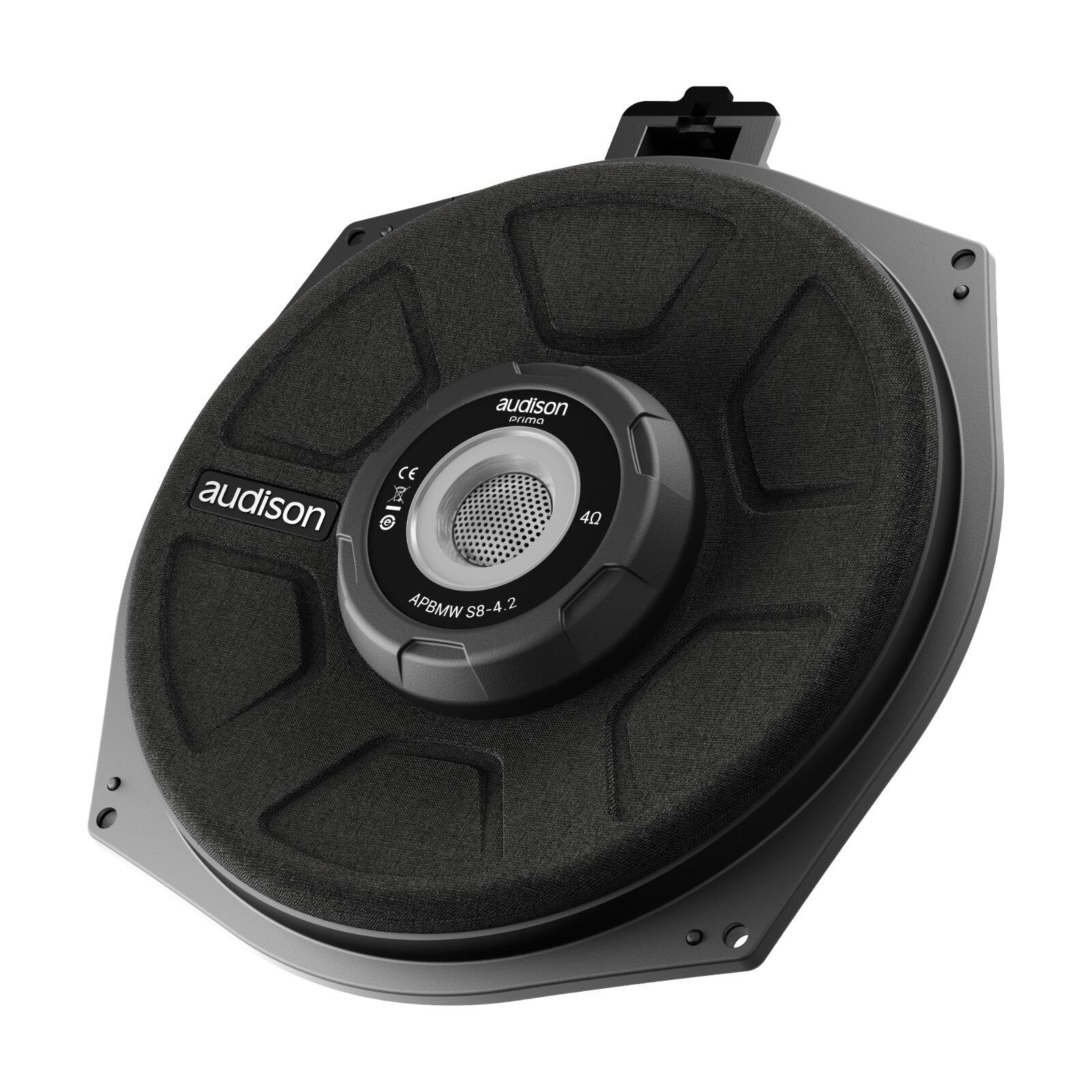 Audison Prima APBMW S8-4.2 Pair 4ohm Plug & Play Under Seat Subwoofer BMW 150w - Image 3