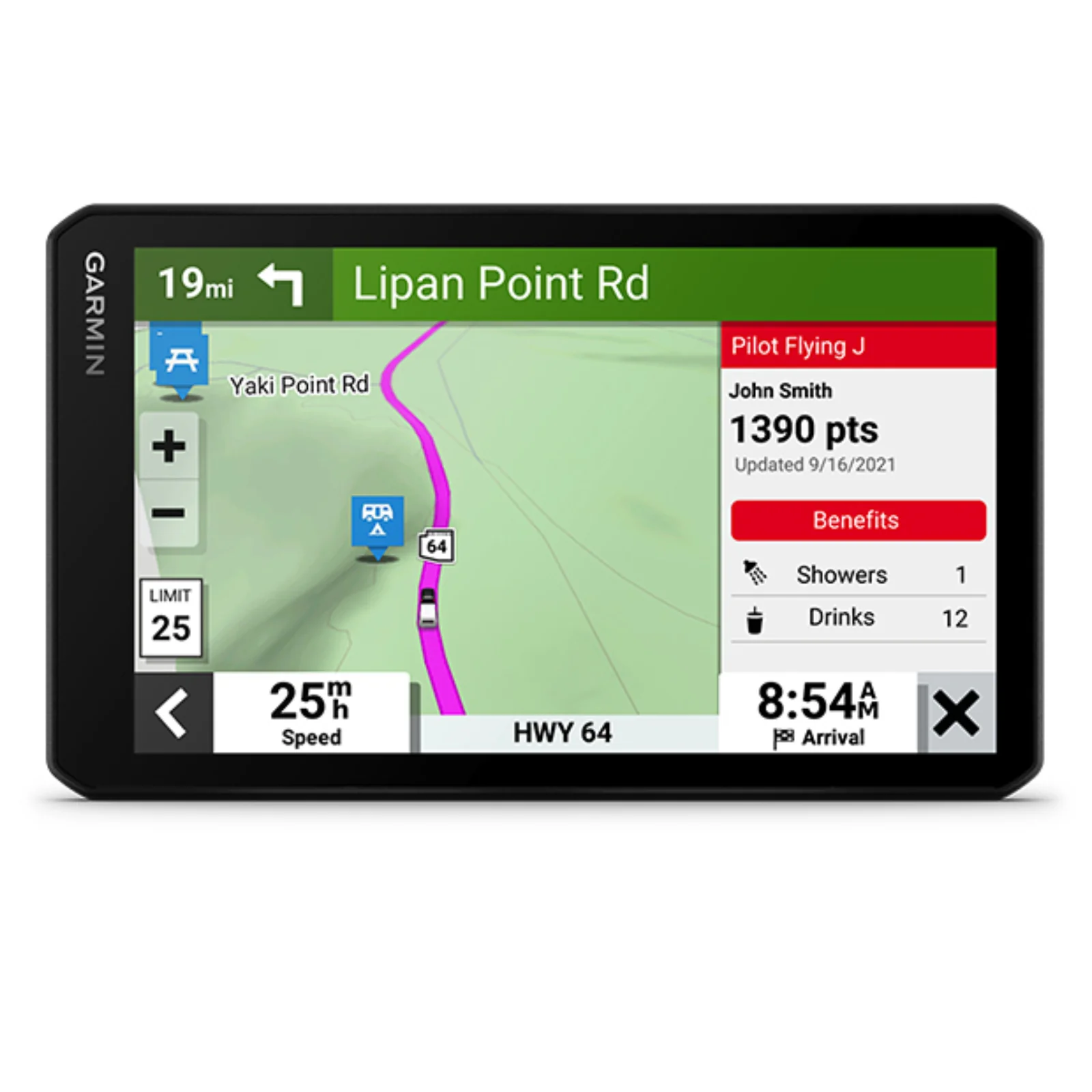 Avtex TourerThree Plus Sat Nav with Dash Cam Caravan Club Edition Portable GPS - Image 3