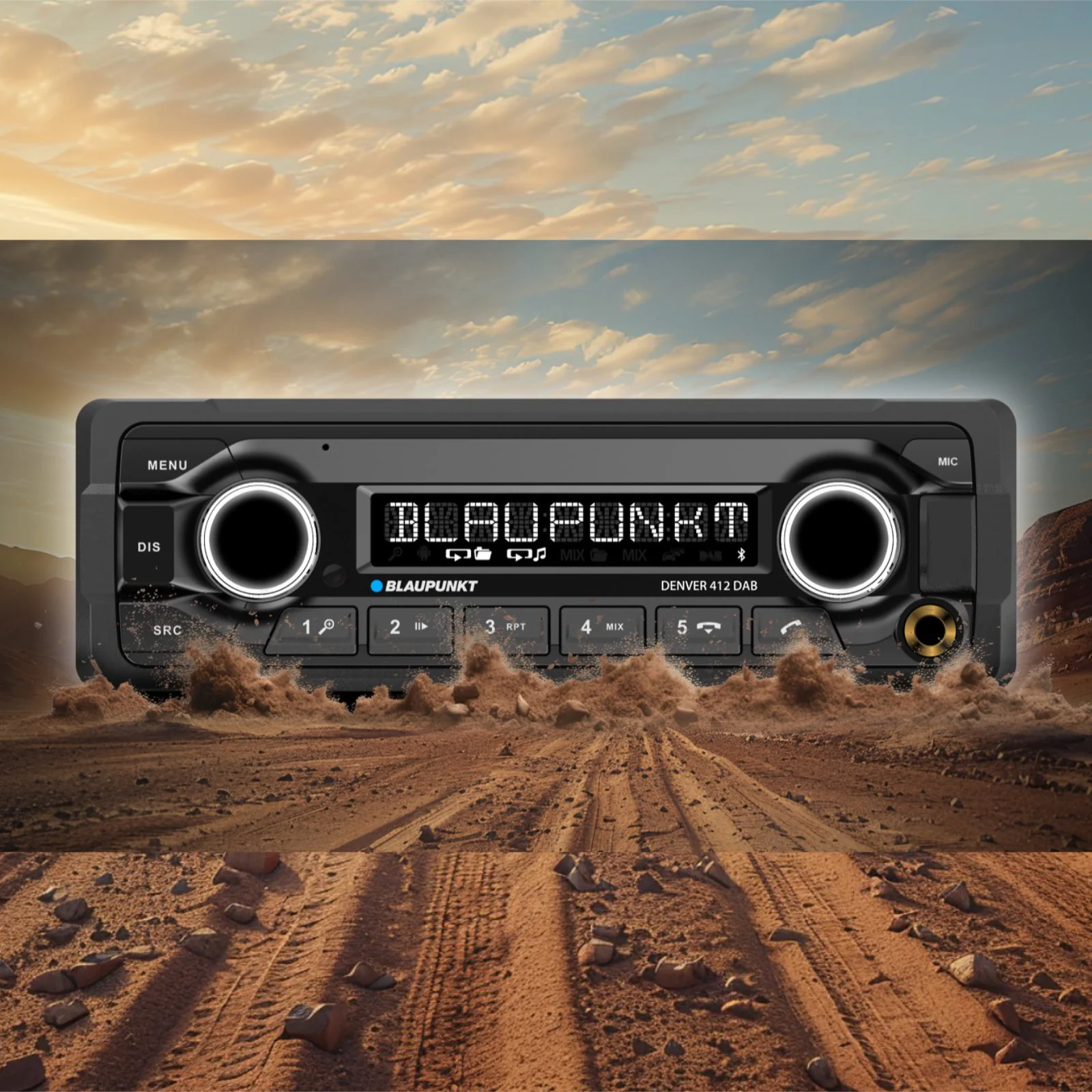 Blaupunkt Denver 412 DAB Heavy Duty 12 Volt AUX USB Bluetooth Radio 12v Stereo - Image 6