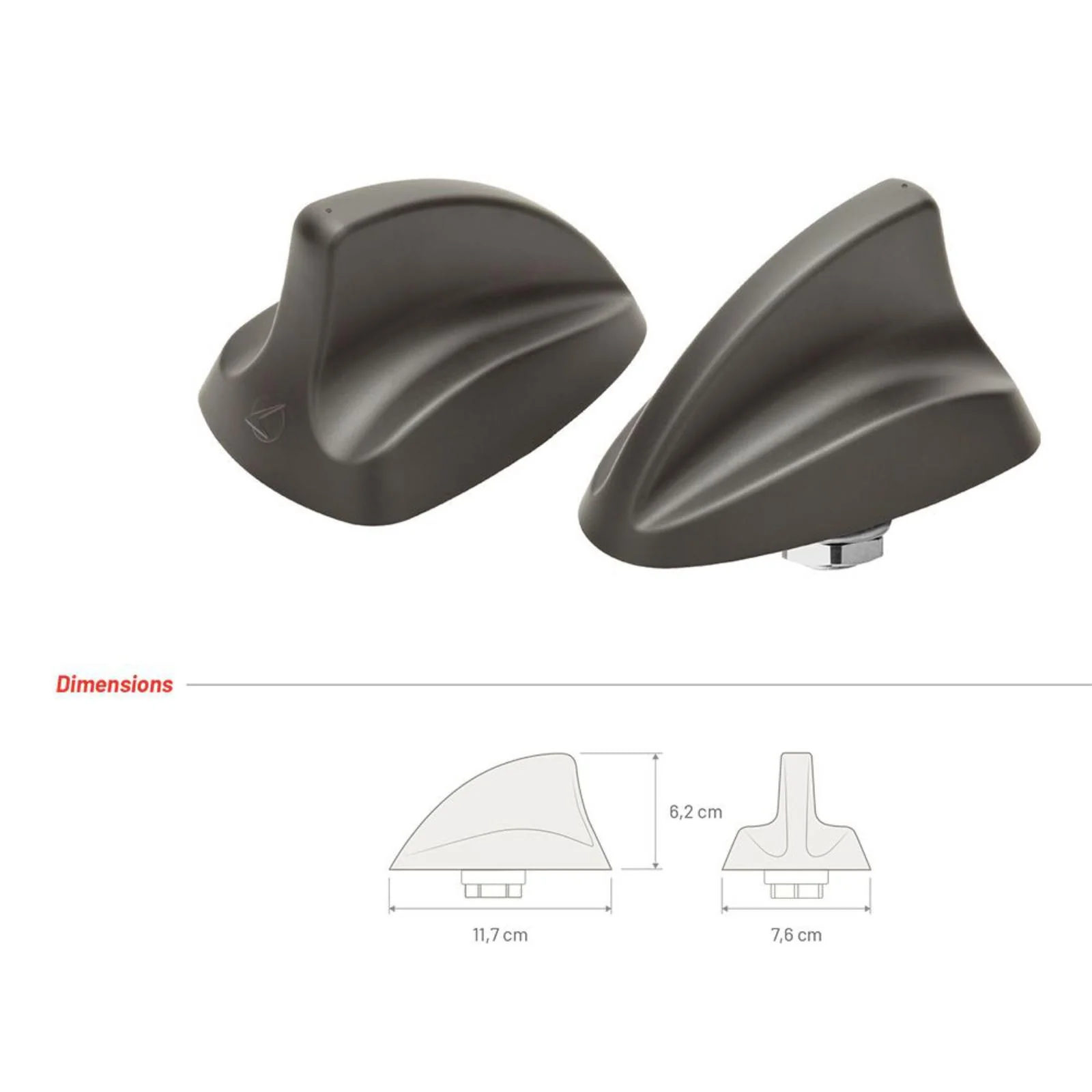 Calearo AM FM & DAB+ Aerial Roof Mount Shark Fin Digital Radio Antenna 7677815 - Image 5