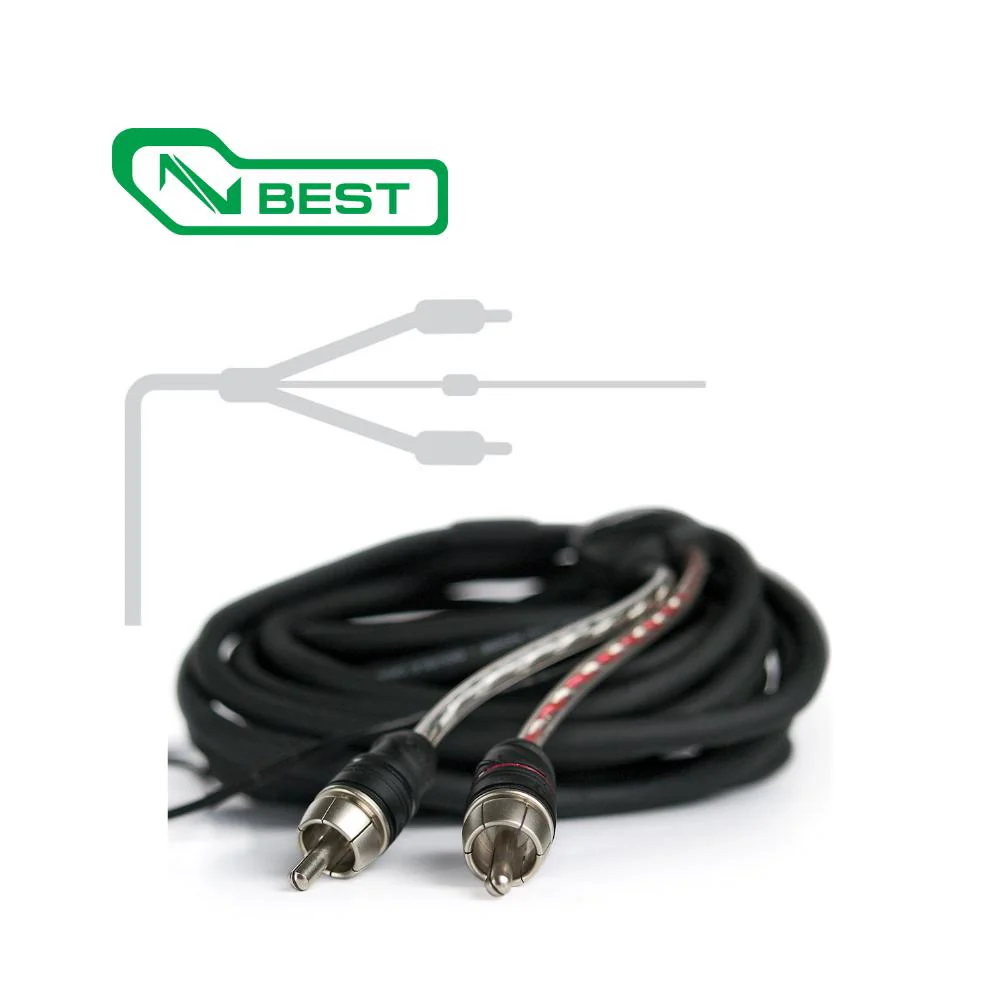 Connection Best BT2 450 4.5m 14.8 ft 2 Channel Car RCA Amp Cable Lead - Image 2