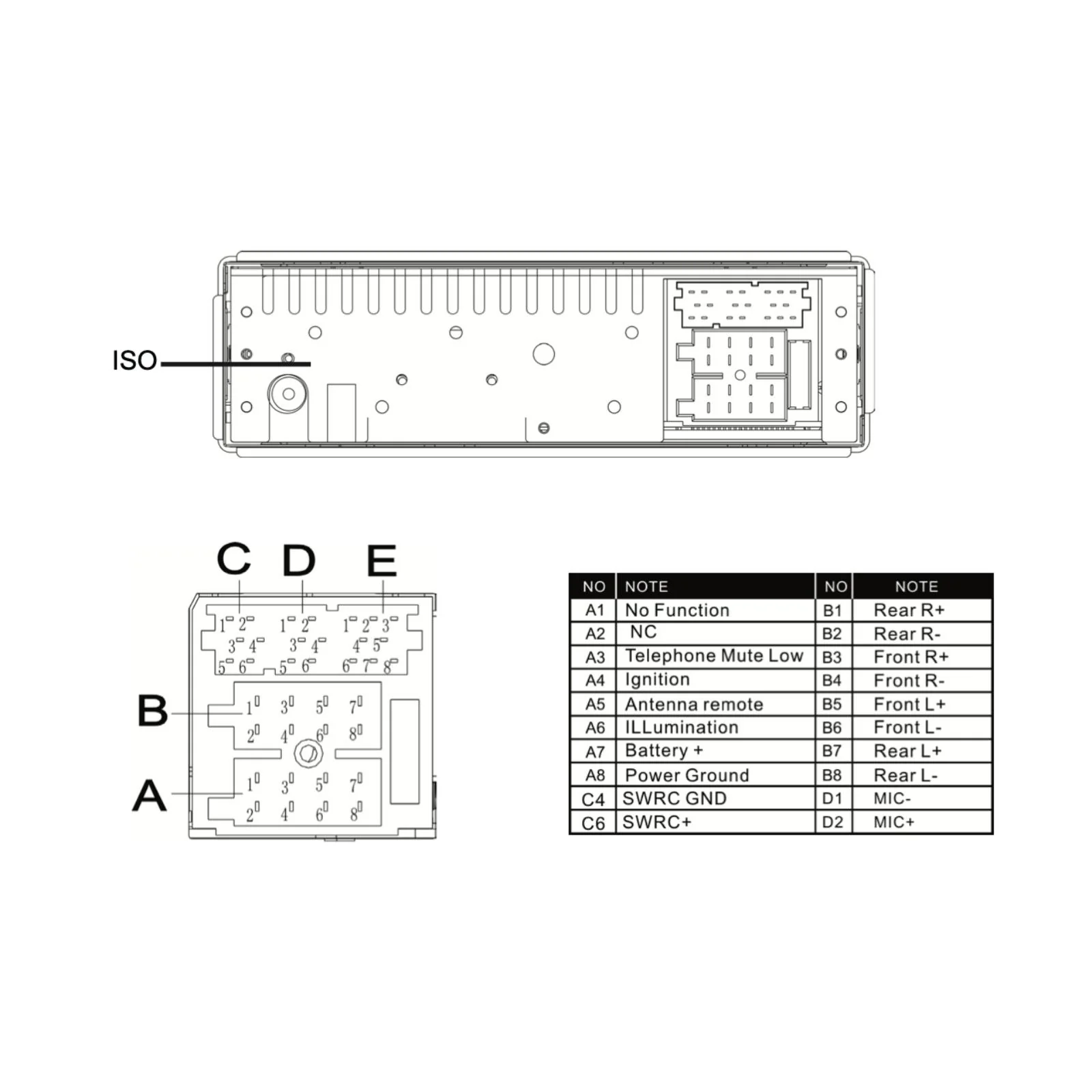 Continental TR7412UB-OR Car Stereo Radio Bluetooth USB Mechless Retro OEM Look - Image 3