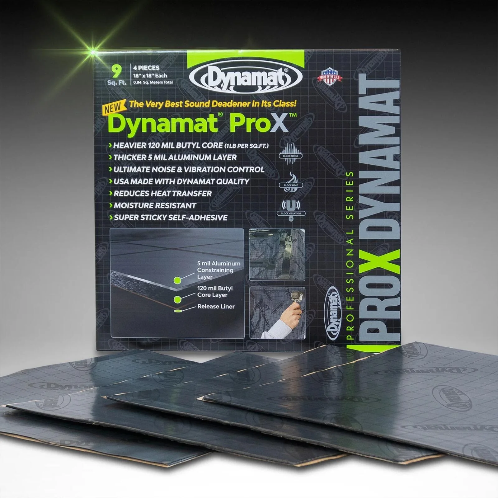 Dynamat Pro X 4 Sheets Car Van Xtreme Deadening Sound Proofing Damping Mat - Image 4