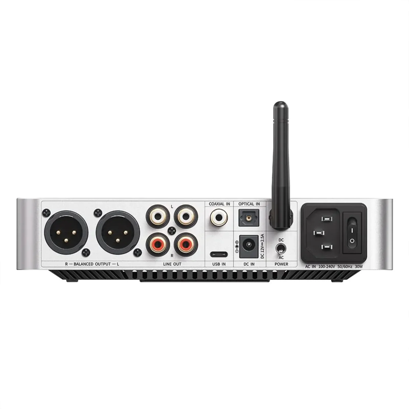 Fiio K13 R2R Compact Desktop DAC and Headphone Amplifier Bluetooth Hi-Res Silver - Image 3