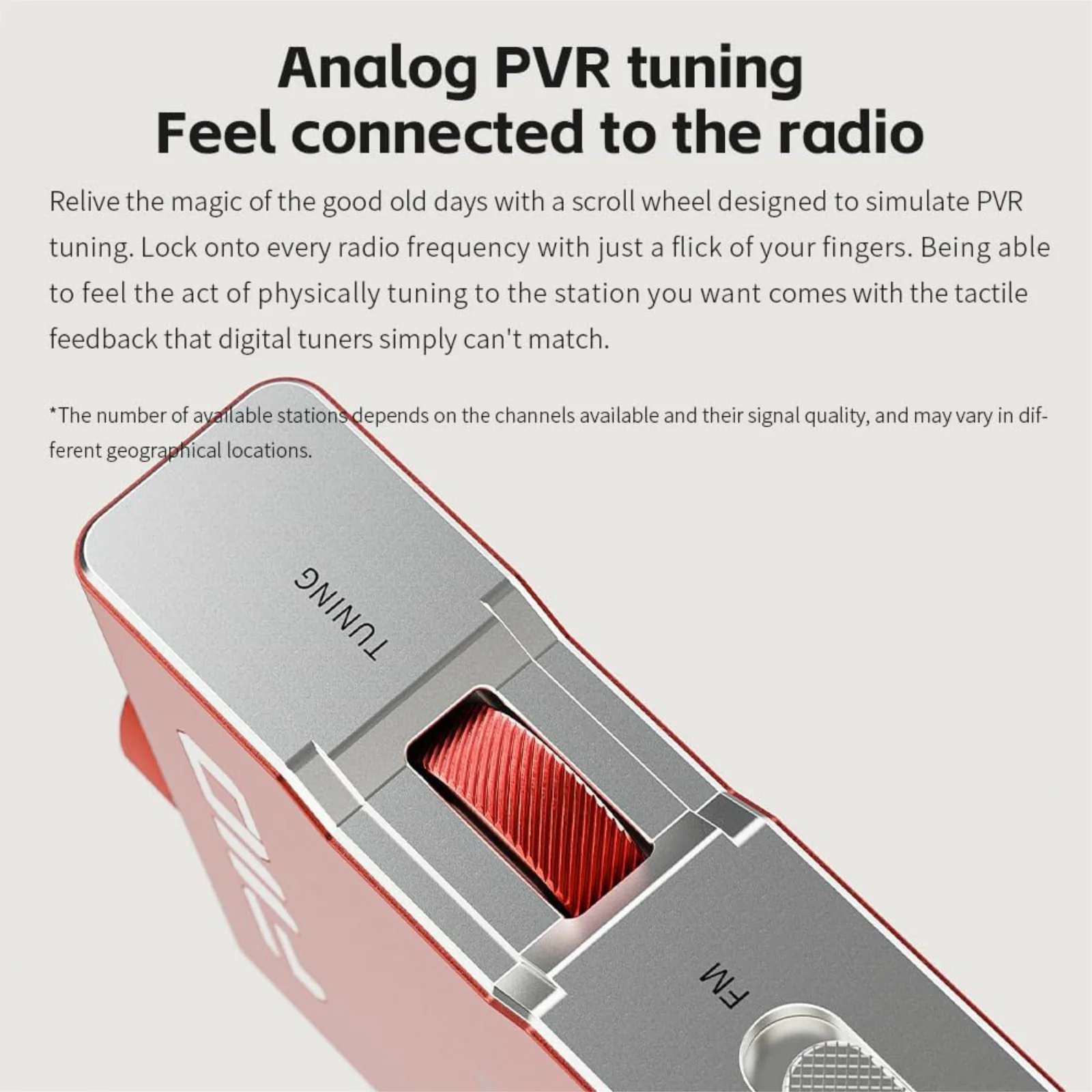 FiiO R11 Portable FM Radio Stereo Receiver Aluminium Body with Earbuds Silver - Image 7