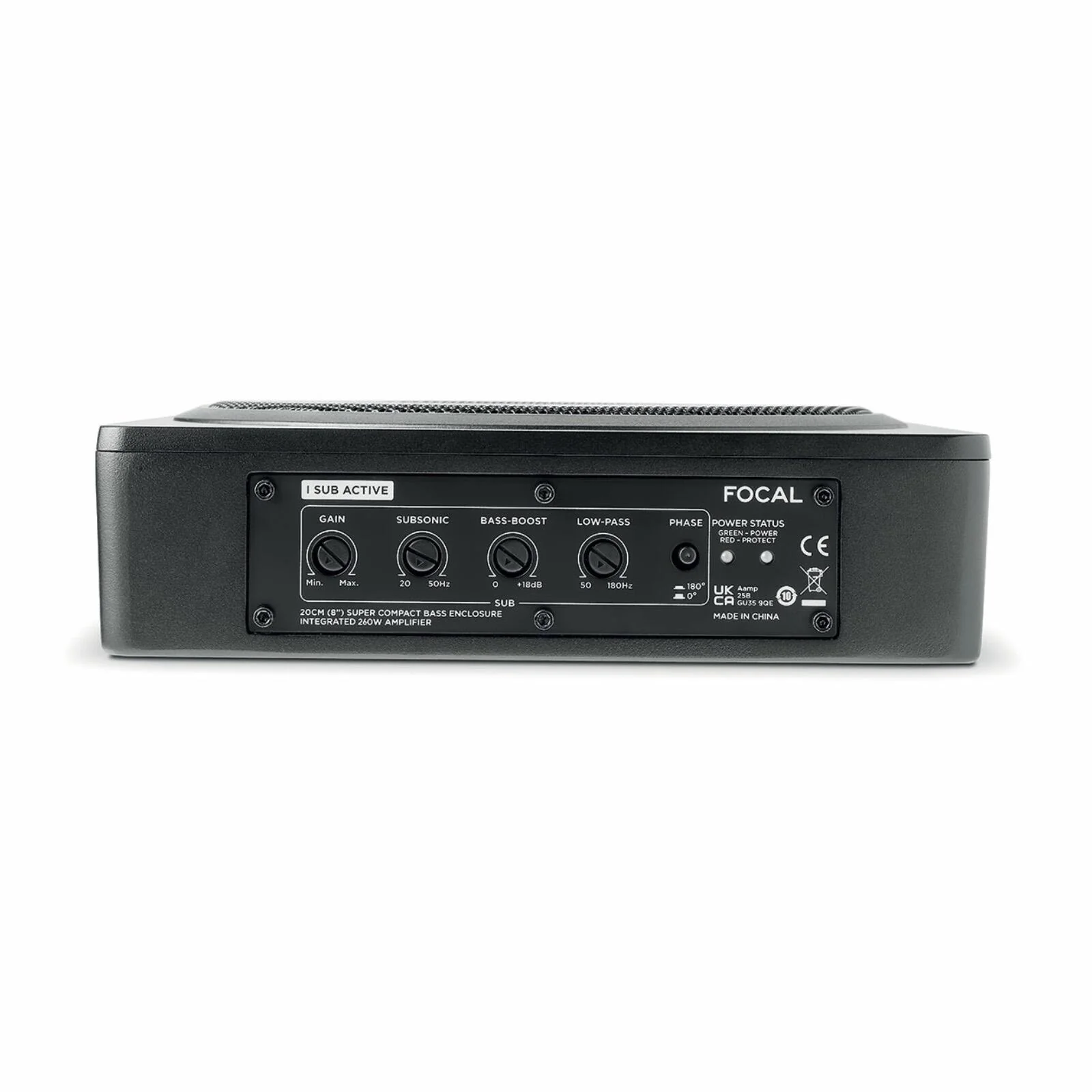 Focal ISUB Active Compact Under Seat Sub Amplified 8 Inch Car Subwoofer 130w RMS - Image 4