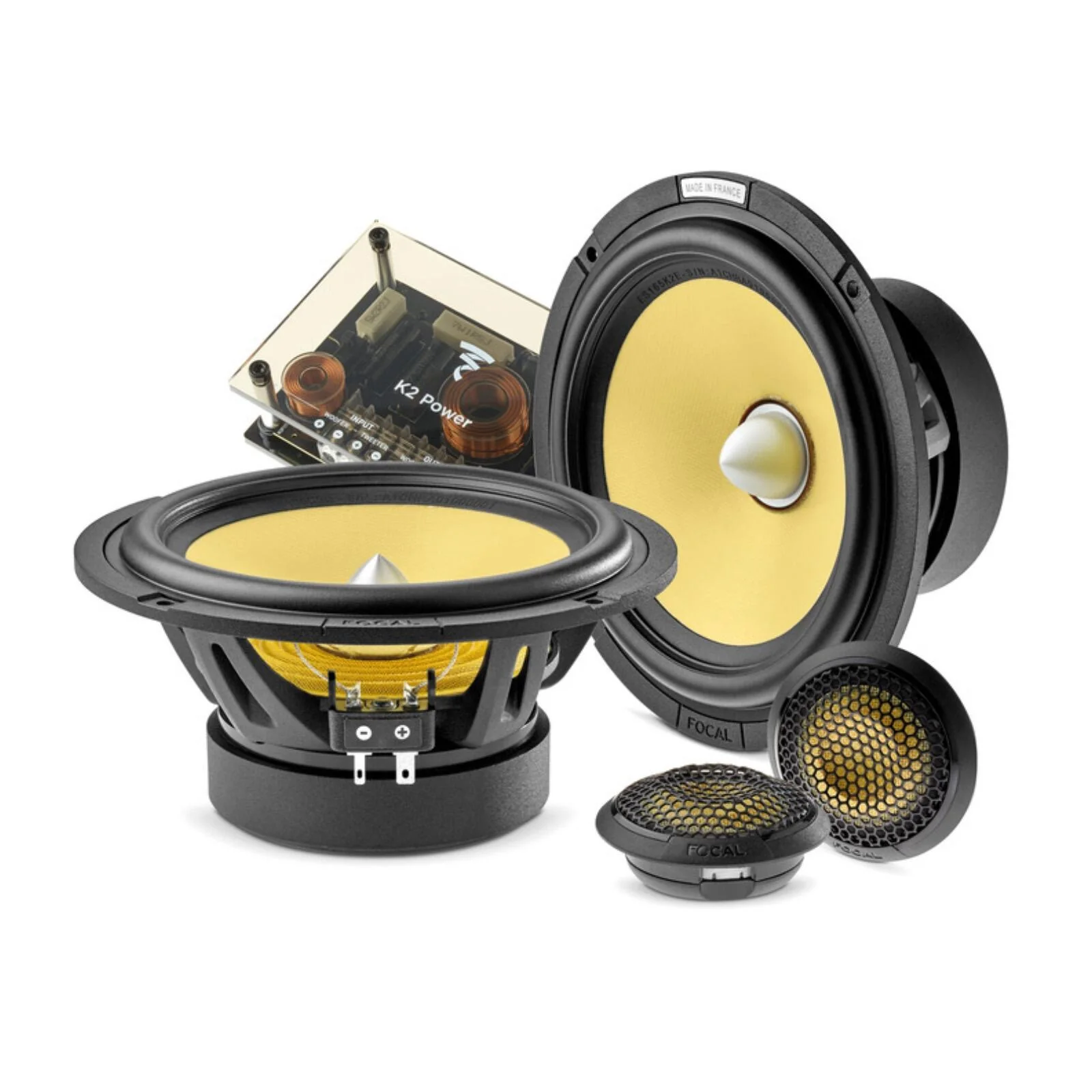 Focal K2 Power ES 165 K2E 6.5 Inch 16.5cm 2 Way Component Speakers 100w RMS Pair