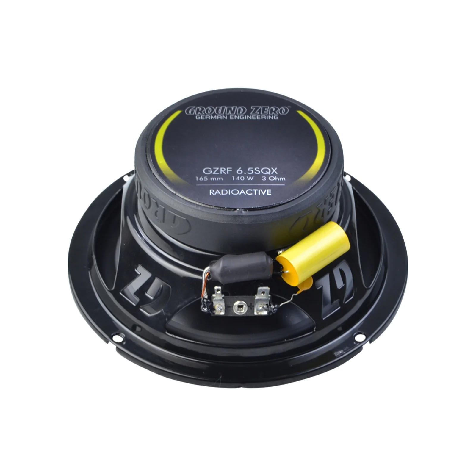 Ground Zero Radioactive GZRF 6.5SQX 6.5 Inch 2 Way Coaxial Speaker 100w RMS - Image 5