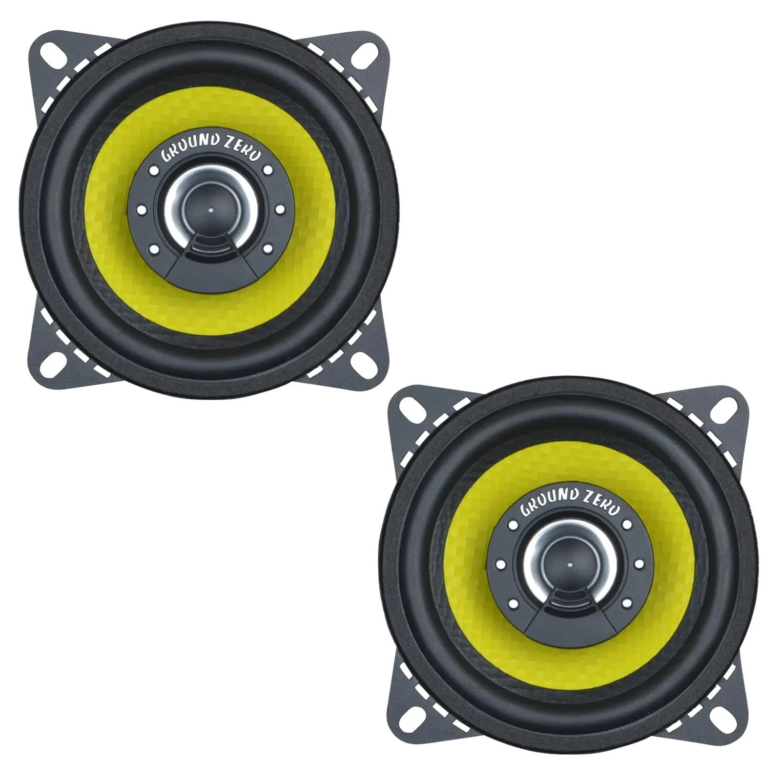 Ground Zero Titanium GZTF 4.0X 4 Inch 2 Way Car Van Coaxial Door Speaker 70w RMS