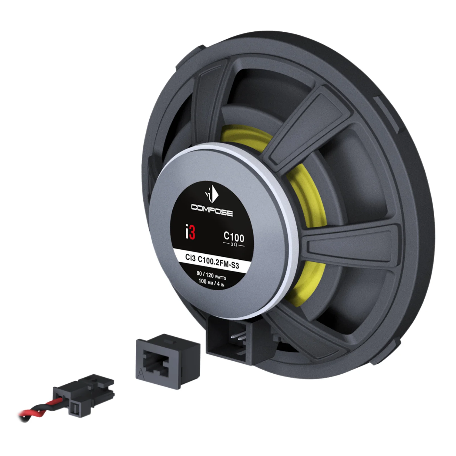 Helix Compose i3 Ci3 C100.2FM-S3 Coaxial 4 Inch FlexMount Speakers 80w RMS - Image 3