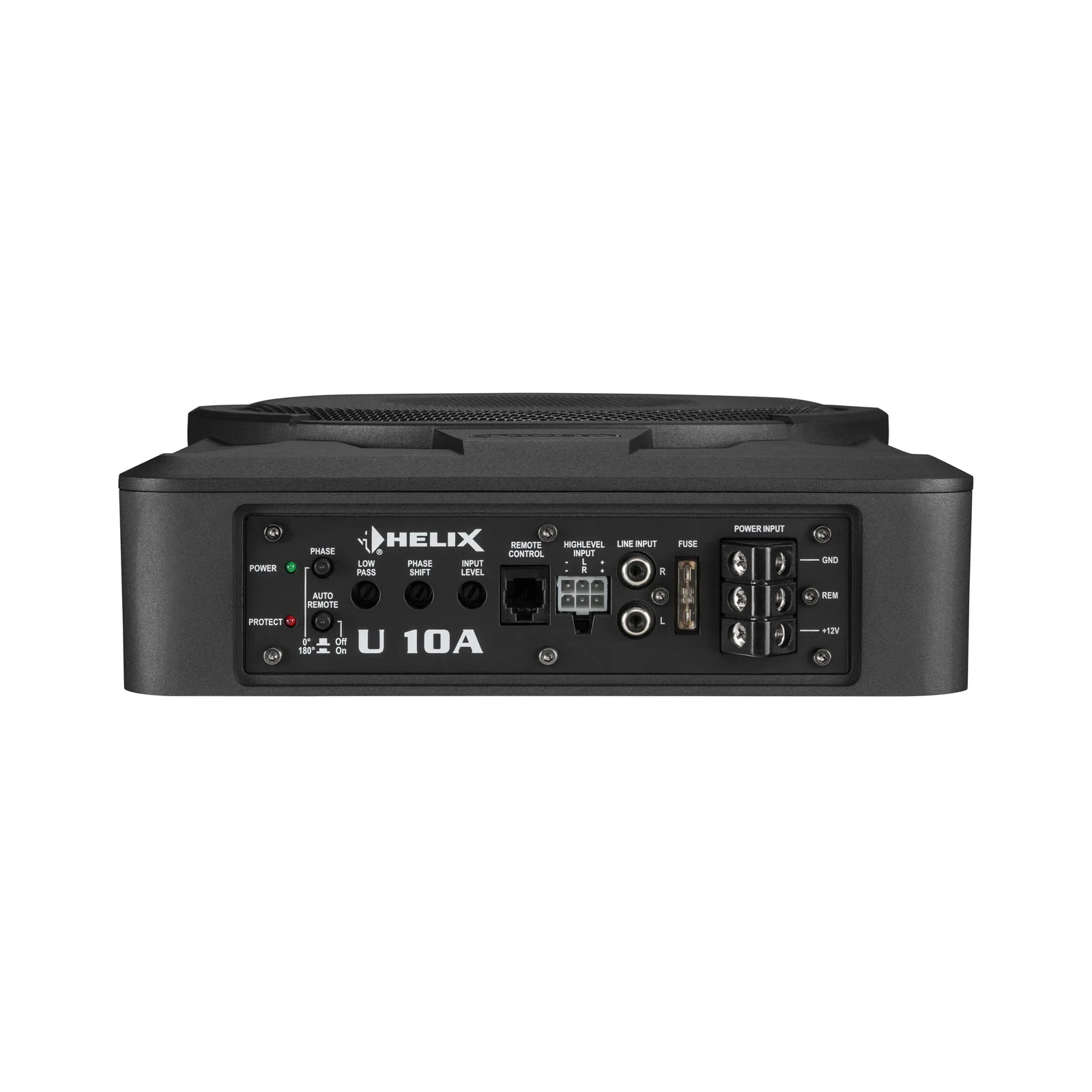 Helix U 10A Underseat Sub Compact 10 Inch Active Subwoofer with Bass Remote - Image 2