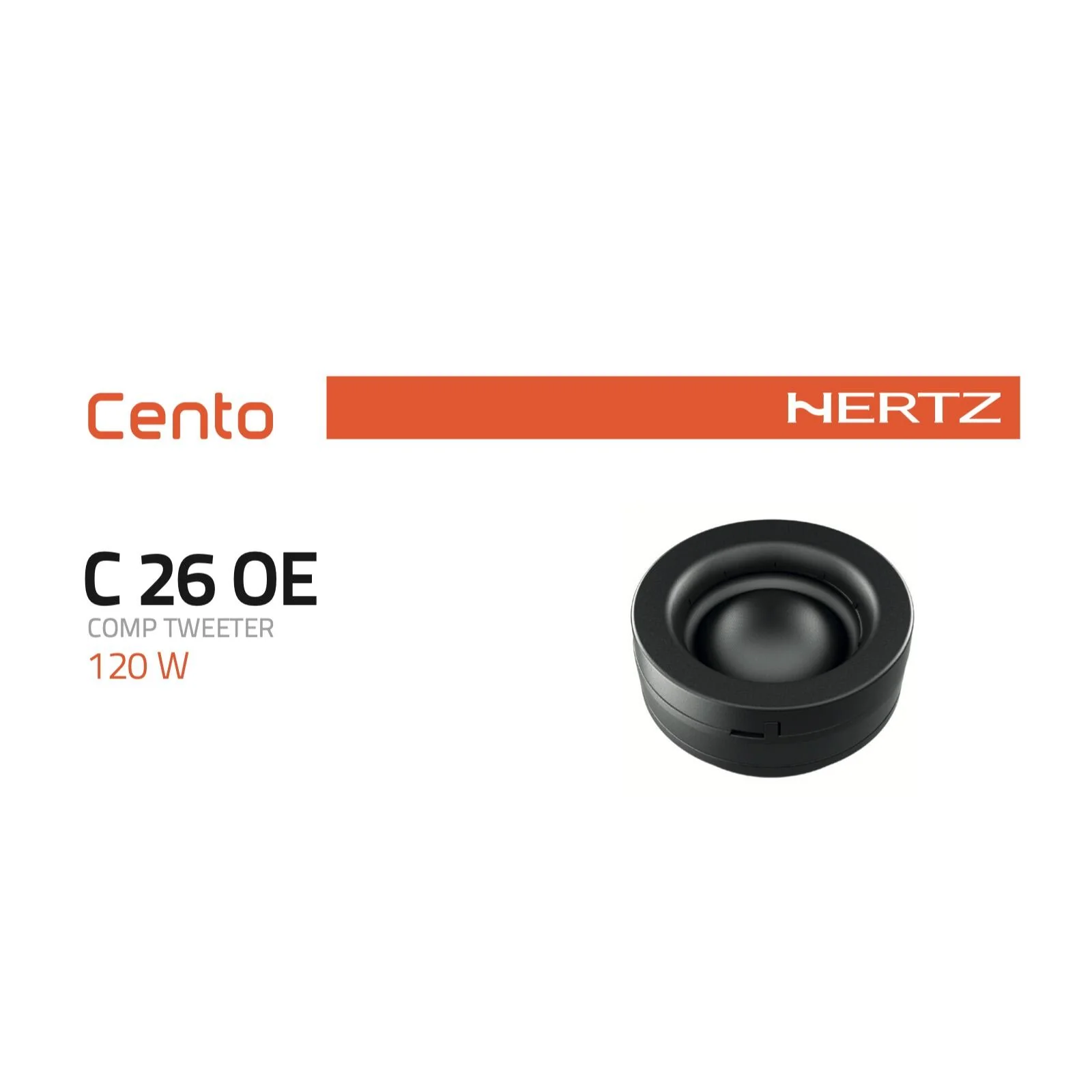 Hertz Cento C 26 OE 1 Inch 26mm OEM Placement Dome Tweeters 4ohm 120w Peak Pair - Image 5