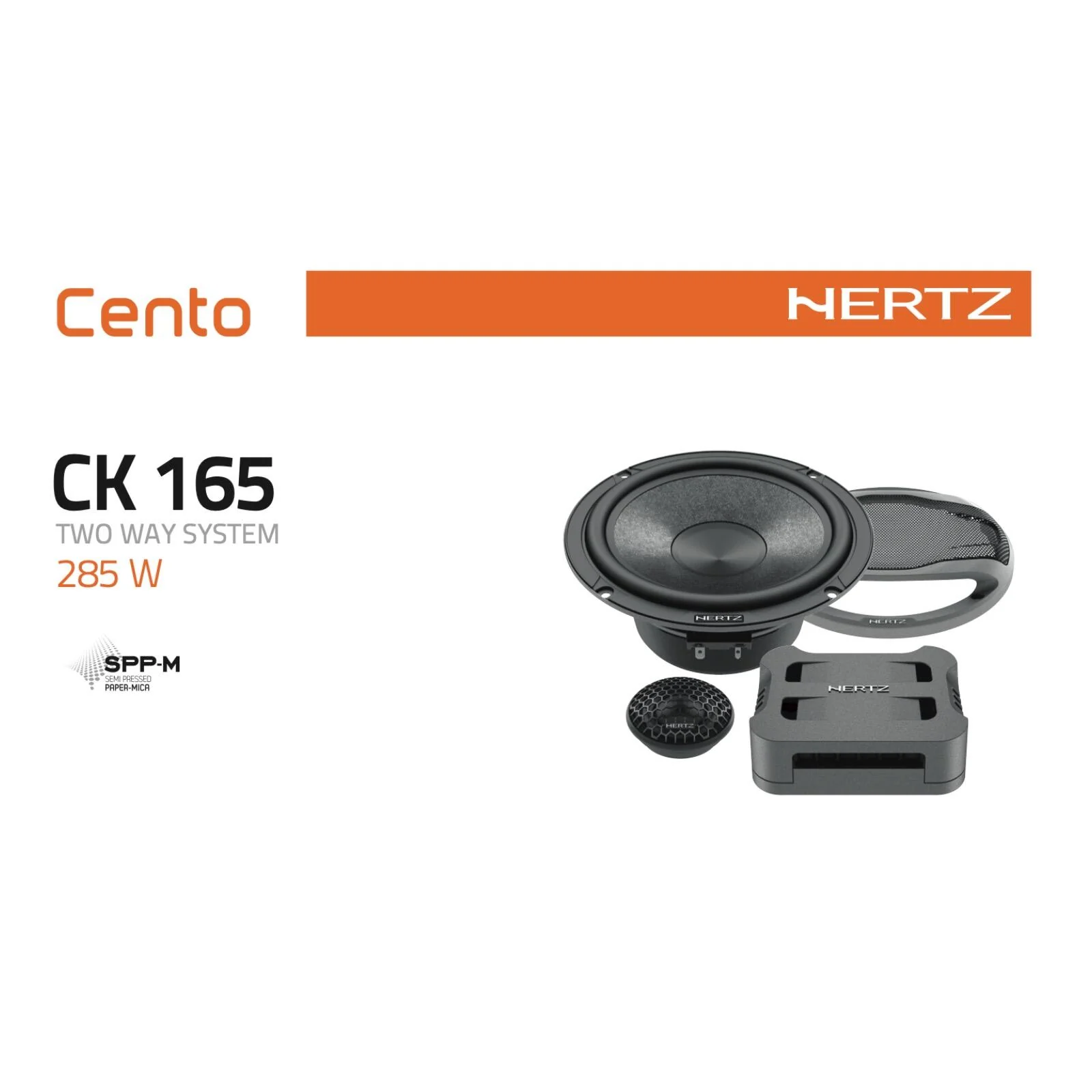 Hertz Cento CK 165 6.5 Inch 17cm 2 Way Car Door Component Speakers 95w RMS Pair - Image 5