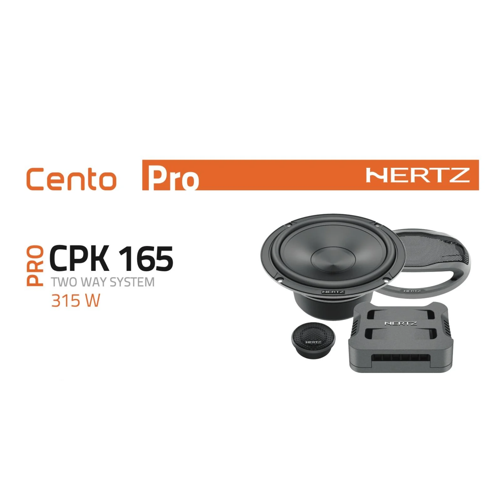 Hertz Cento CPK 165 6.5" 17cm 2 Way Car Door Component Speakers 105w RMS Pair - Image 5