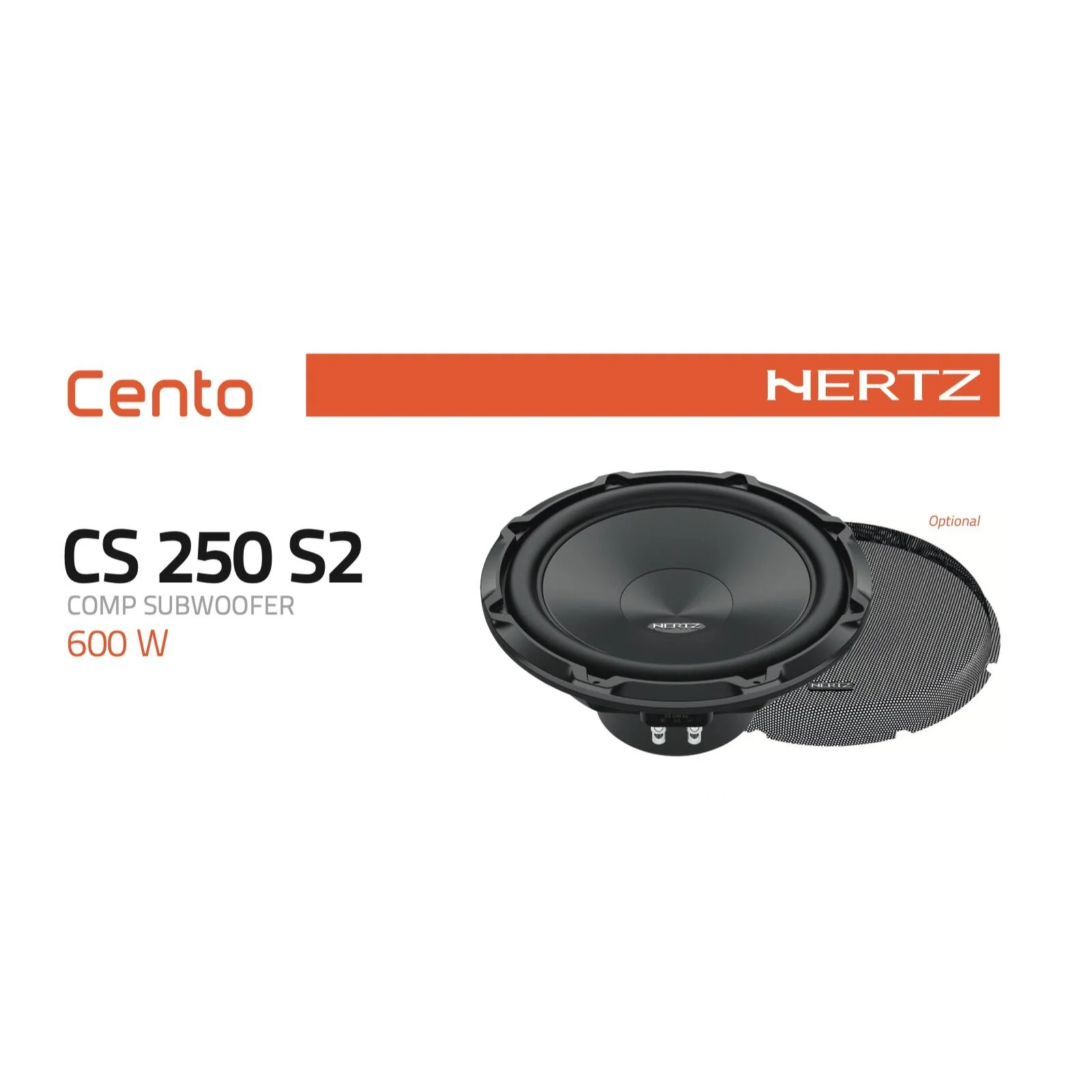 Hertz Cento CS 250 S2 Sub 10 Inch 25cm 250mm Car Subwoofer 2ohm 300w RMS - Image 4