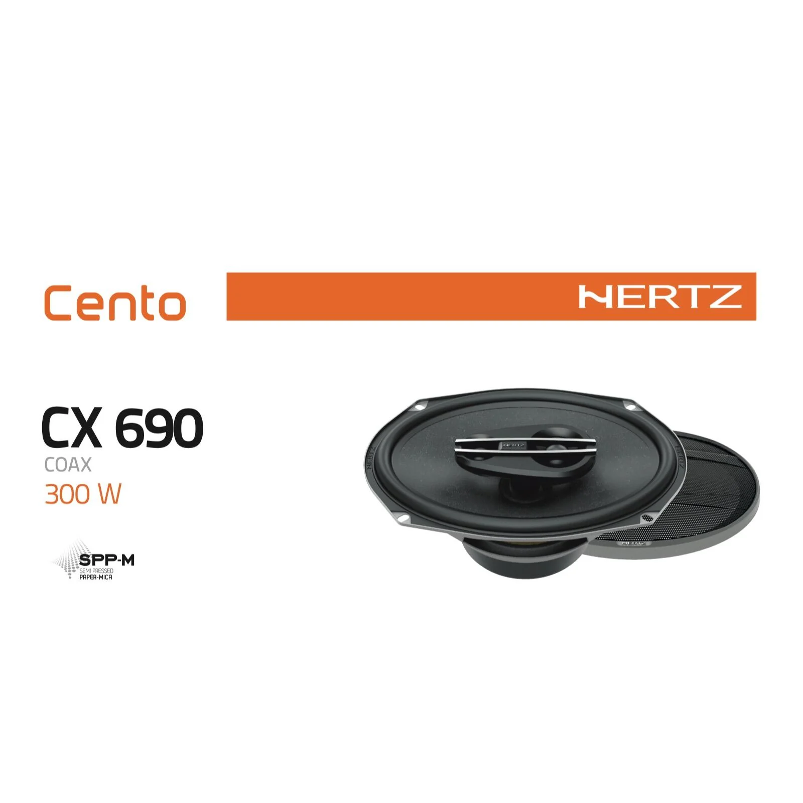 Hertz Cento CX 690 6x9" 3 Way Car Parcel Shelf Coaxial Speakers 100w RMS Pair - Image 4