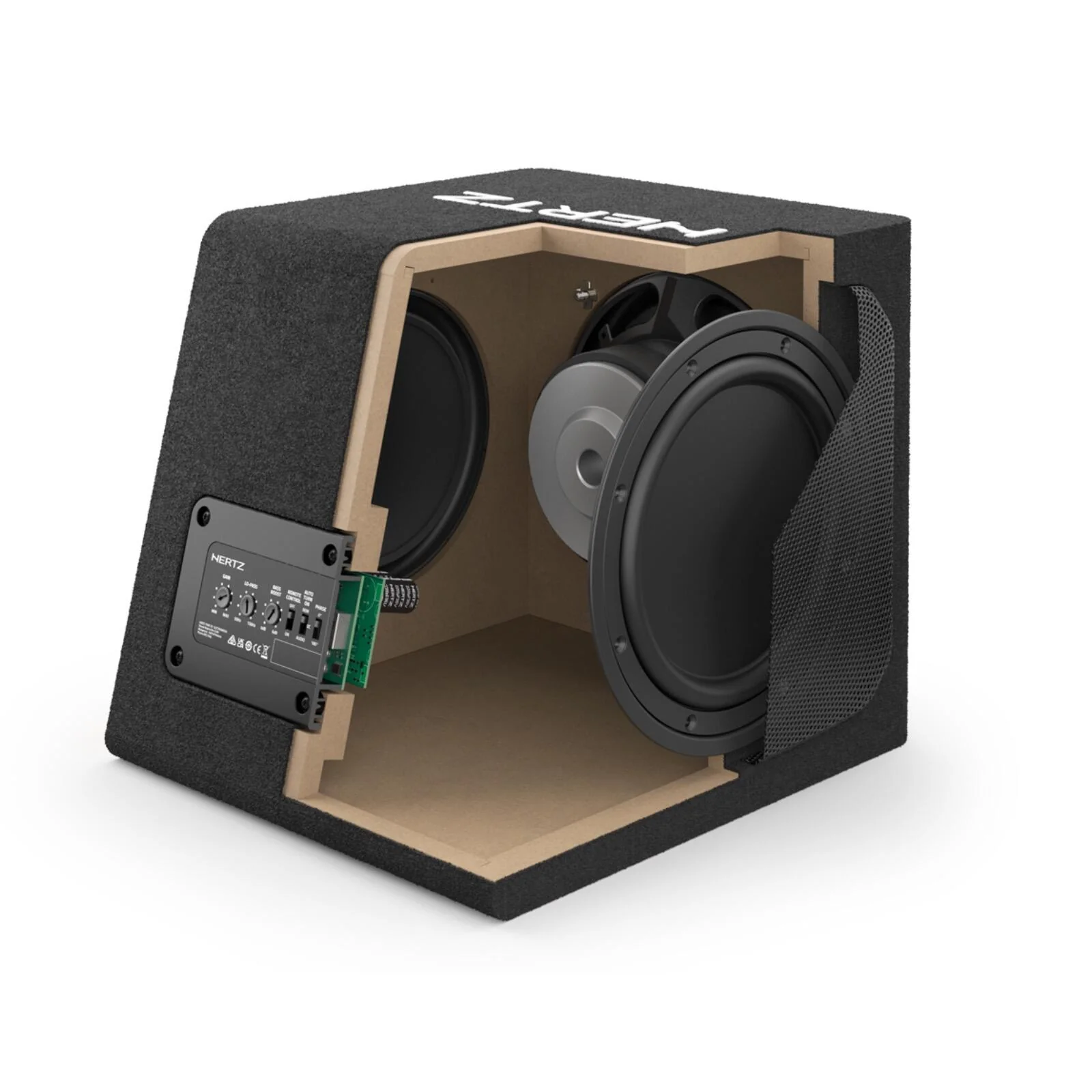 Hertz Dieci DBA 201 Active Subwoofer Double Passive Radiator Sub Box Enclosure - Image 5