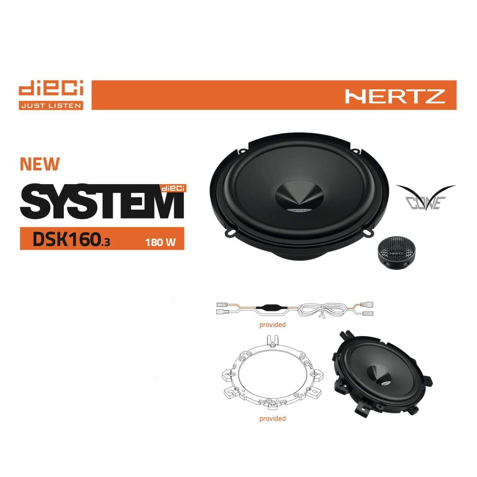 Hertz Dieci DSK 160.3 6.0" 16cm 2 Way Car Door Component Speakers 80w RMS Pair - Image 4