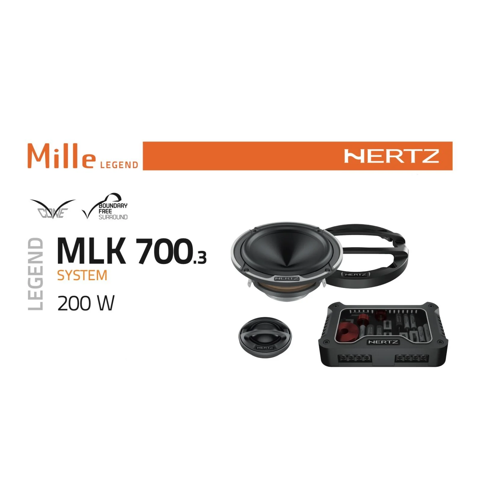 Hertz Mille Legend MLK 700.3 3 Inch 70mm Component Speaker System 100w RMS Pair - Image 6