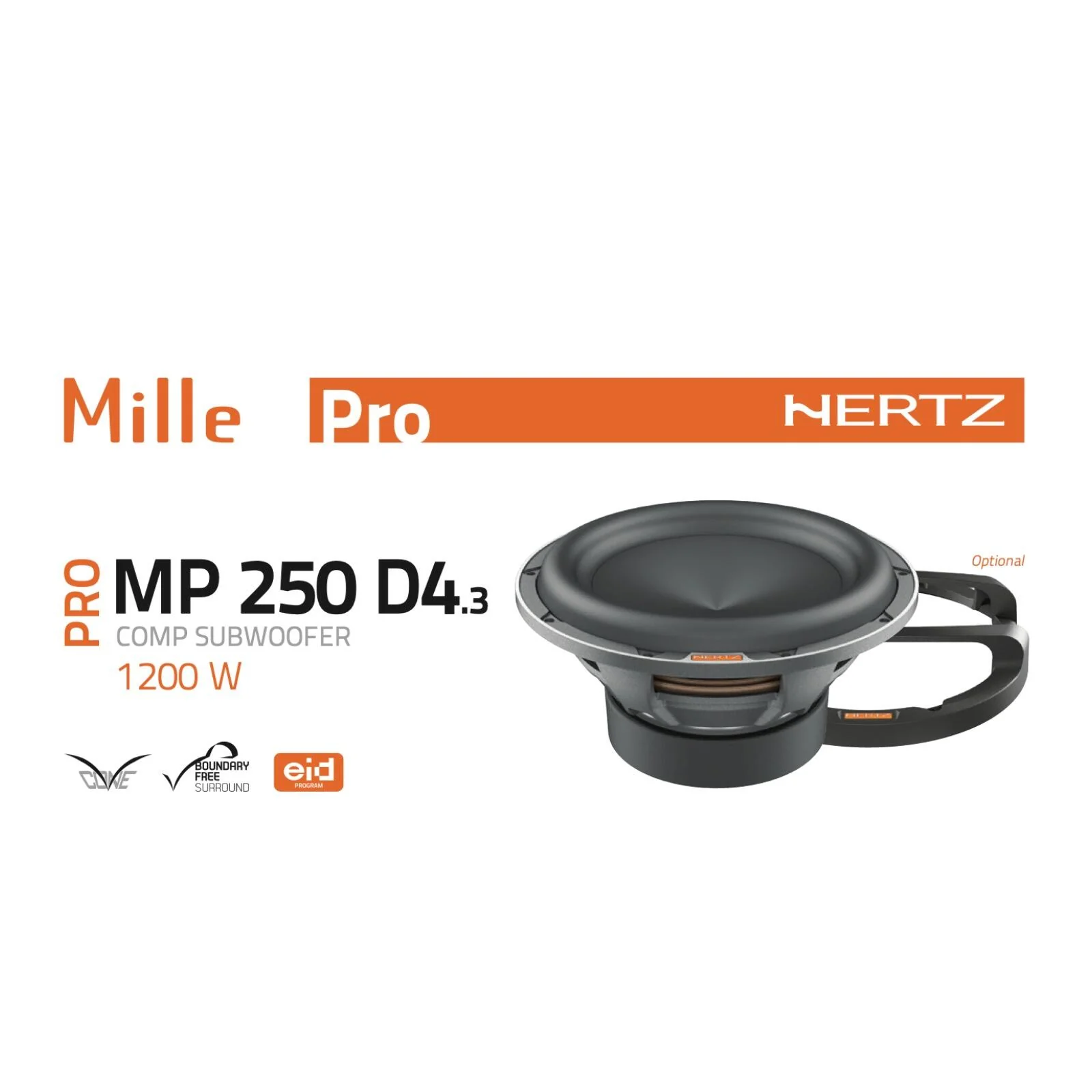 Hertz Mille Pro MP 250 D4.3 10 Inch Dual Voice Coil Car Subwoofer Sub 4ohms 600w - Image 4
