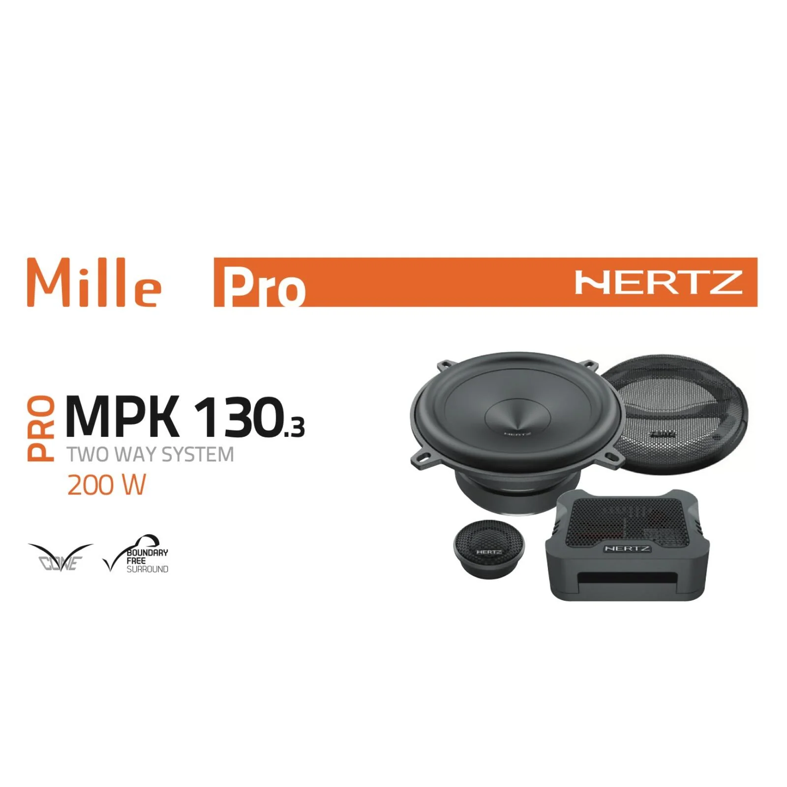 Hertz Mille Pro MPK 130.3 5 Inch 13cm Car 2 Way Component Speaker 100w RMS Pair - Image 5