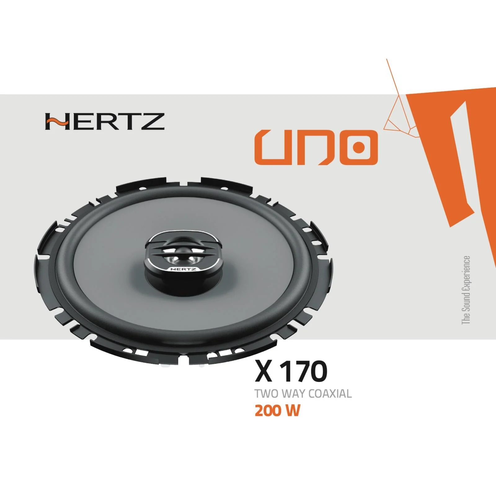 Hertz UNO X 170 6.7" 16.7cm 2 Way Car Door Van Coaxial Speakers 50w RMS Pair - Image 4
