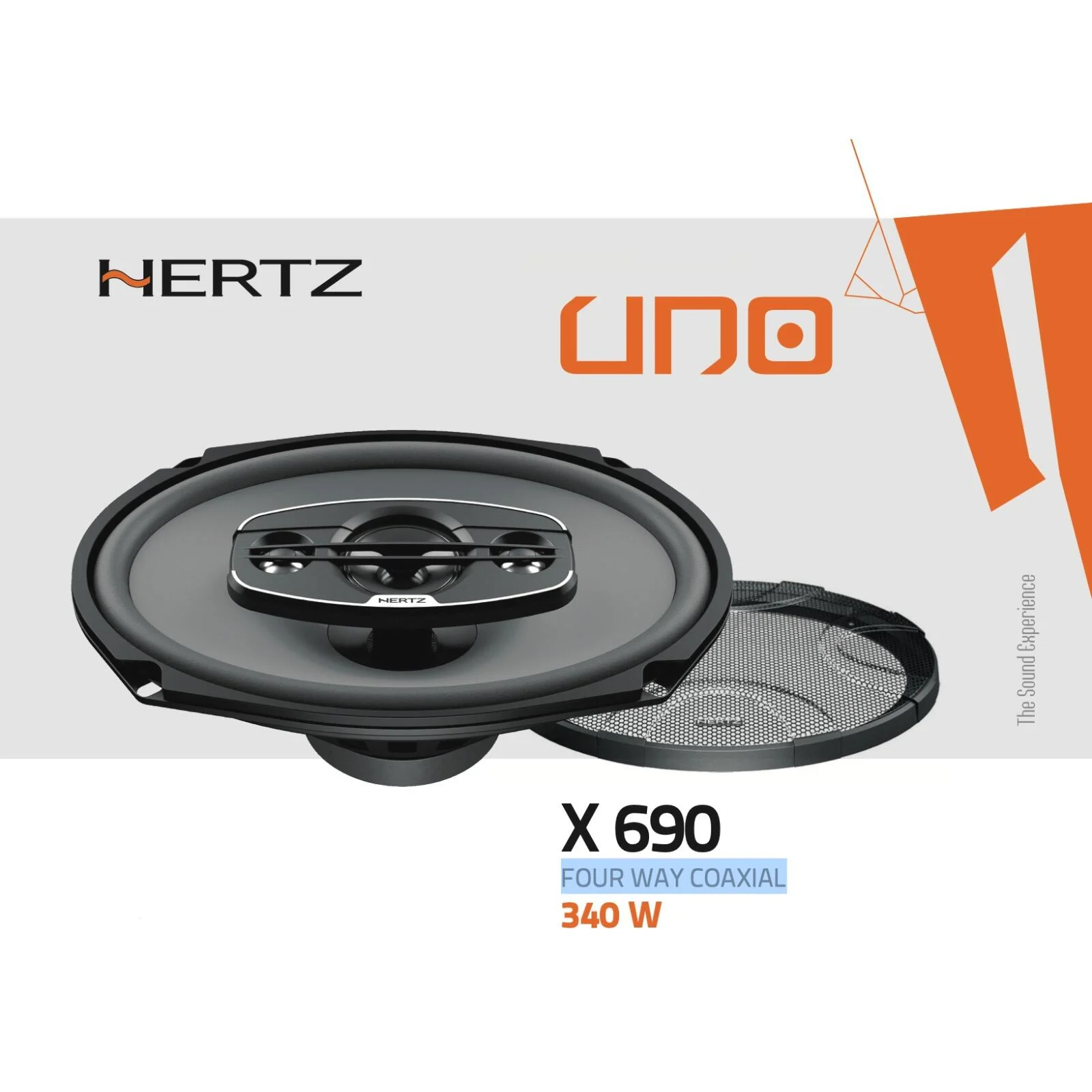 Hertz UNO X 690 6x9" 2 Way Car Van Parcel Shelf Coaxial Speakers 85w RMS Pair - Image 4