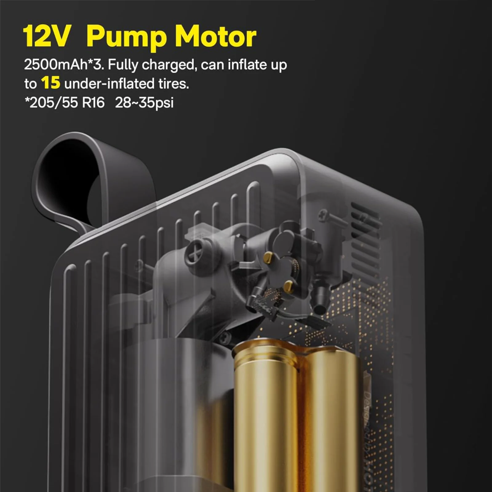 Hoto Air Pump Pro Compressor Portable Tyre Inflator Car Motorcycle Bike MTB Ball - Image 5