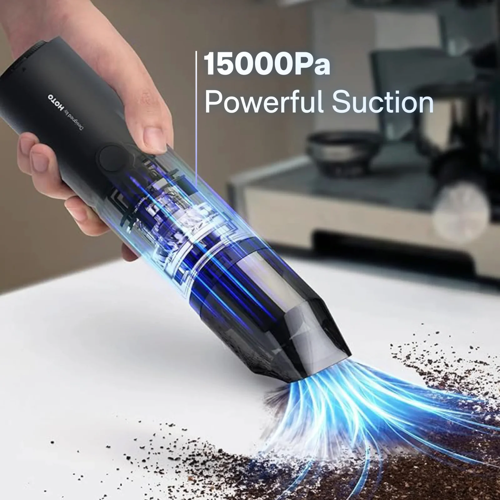 Hoto Compressed Air Capsule Handheld Desk Vacuum Air Pump Duster Blower Inflator - Image 6