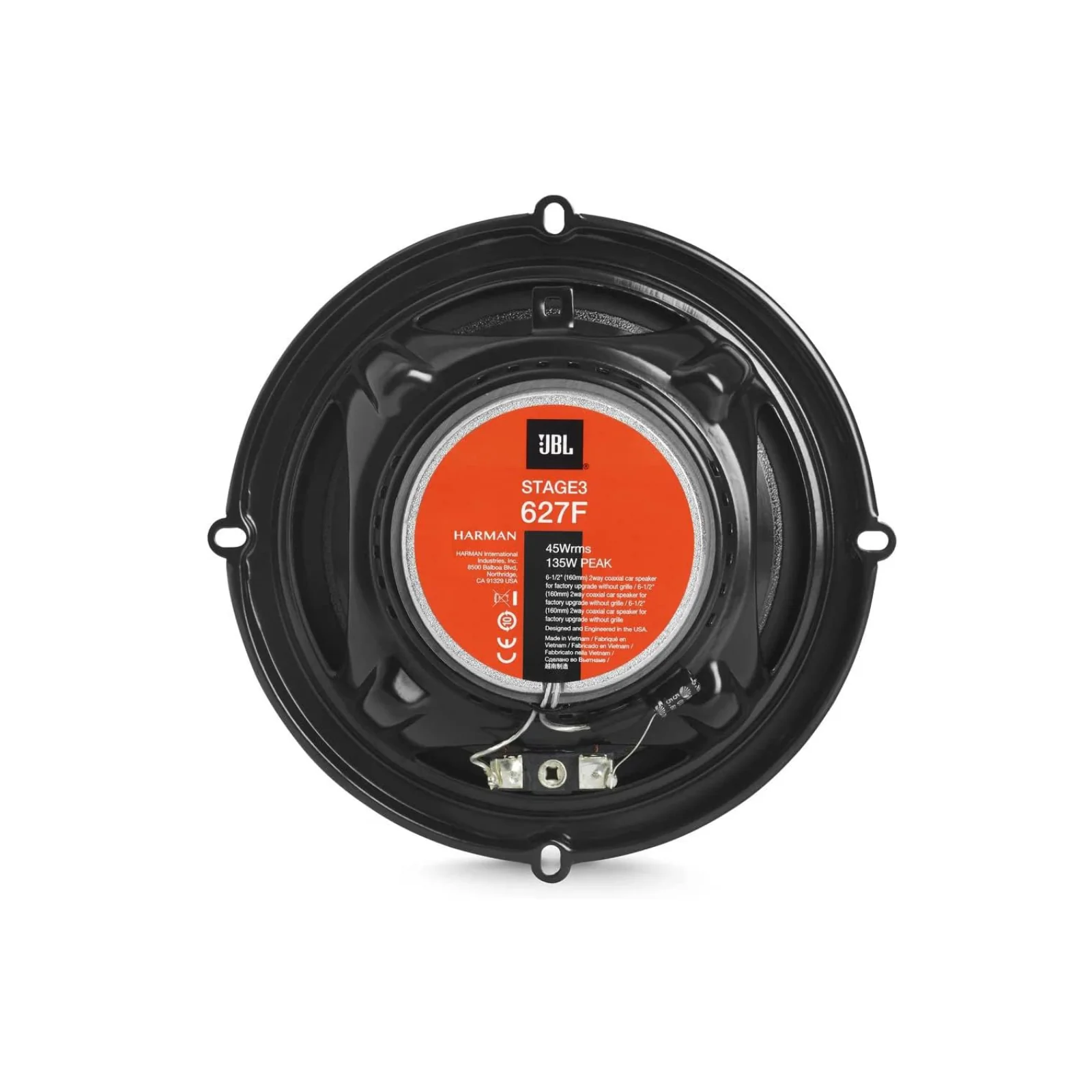 JBL Stage 3 627F 6.5 Inch 2 Way Coaxial Car Door Speakers 45w RMS Pair - Image 3