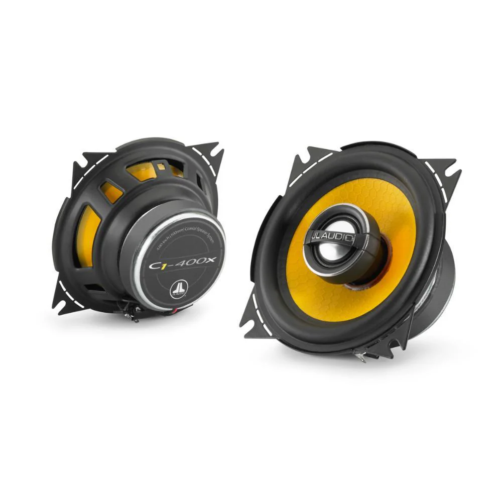 JL Audio C1-400x C1 Series 4" 10cm Coaxial Car Door Dash Speakers 50w RMS Pair - Image 2