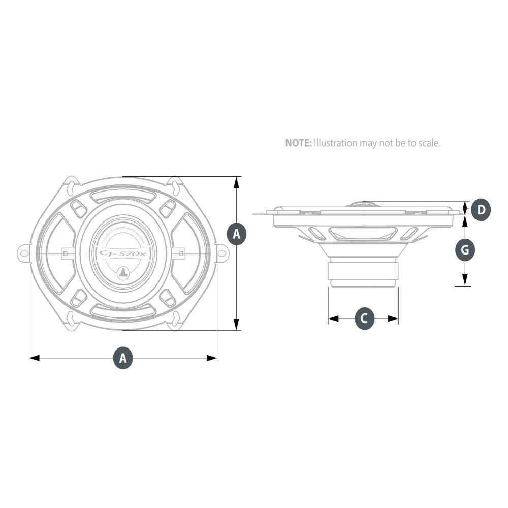 JL Audio C1-570x C1 Series 5x7" 6x8" Coaxial Car Door Speakers 50w RMS Pair - Image 10
